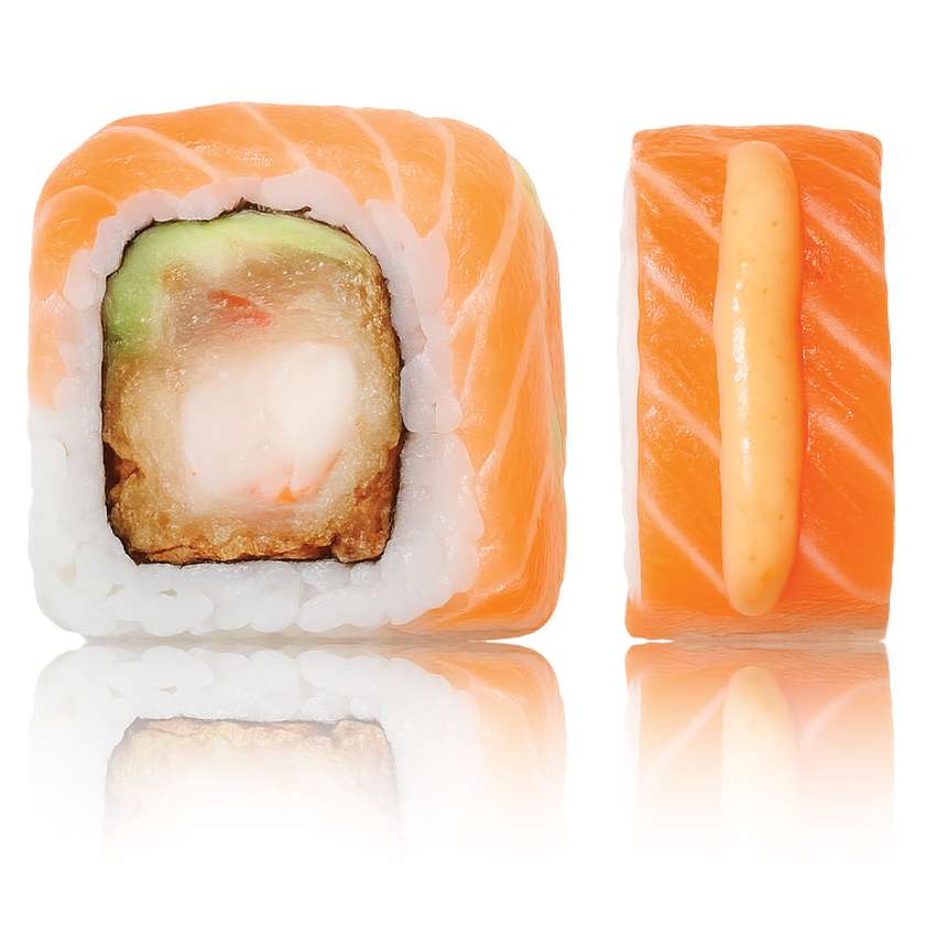 "Crispy SALMON" kaburi maki 8 pcs.