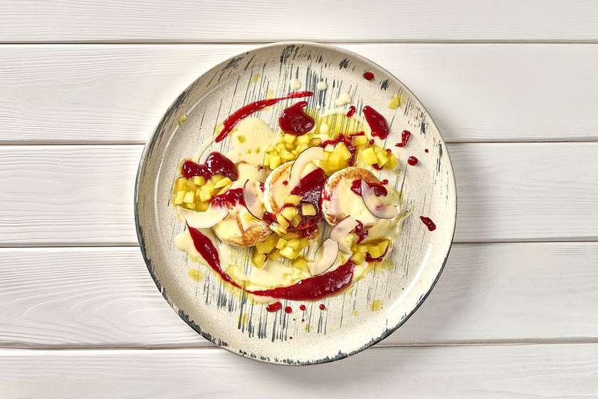 Сирники з яблучним чатні