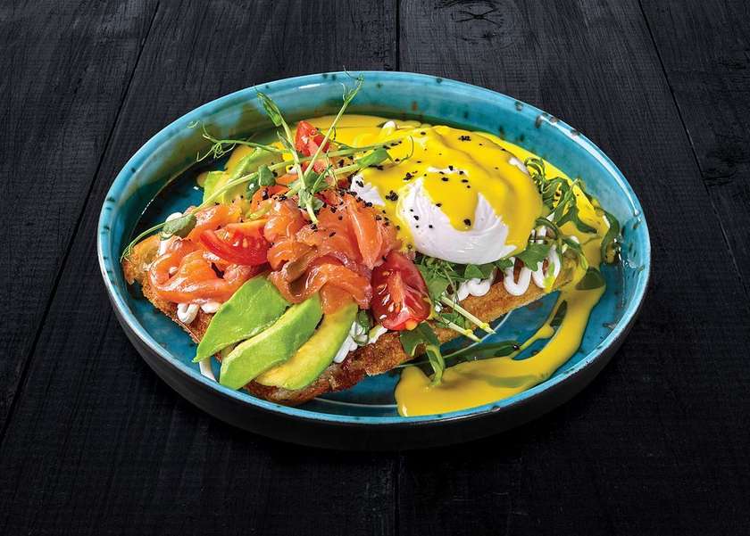 Вафлі з лососем