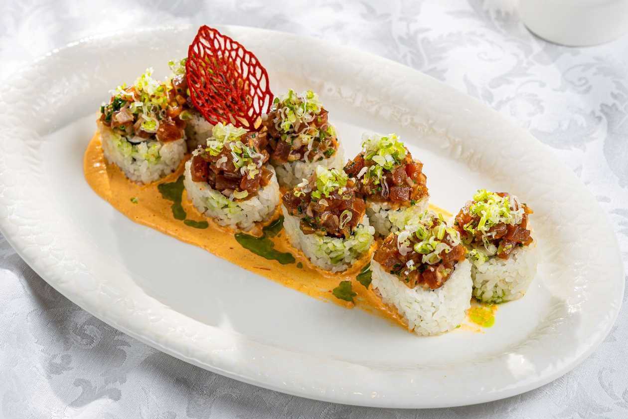 Crab Maki with Tuna Tartare