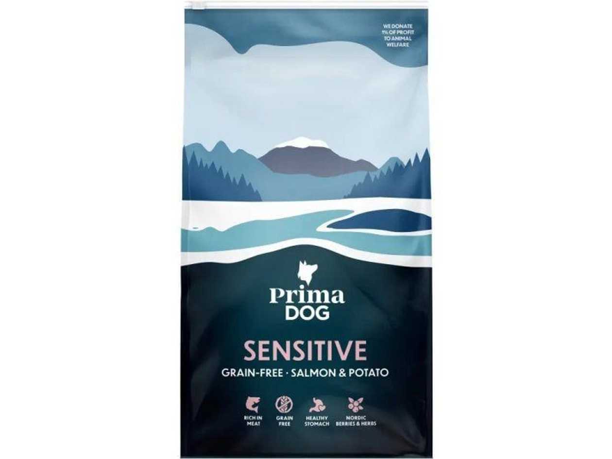 PrimaDog Adult Salmon & Potato bezgraudu sausā barība alerģiskiem suņiem ar lasi, 10 kg  -  [87180]