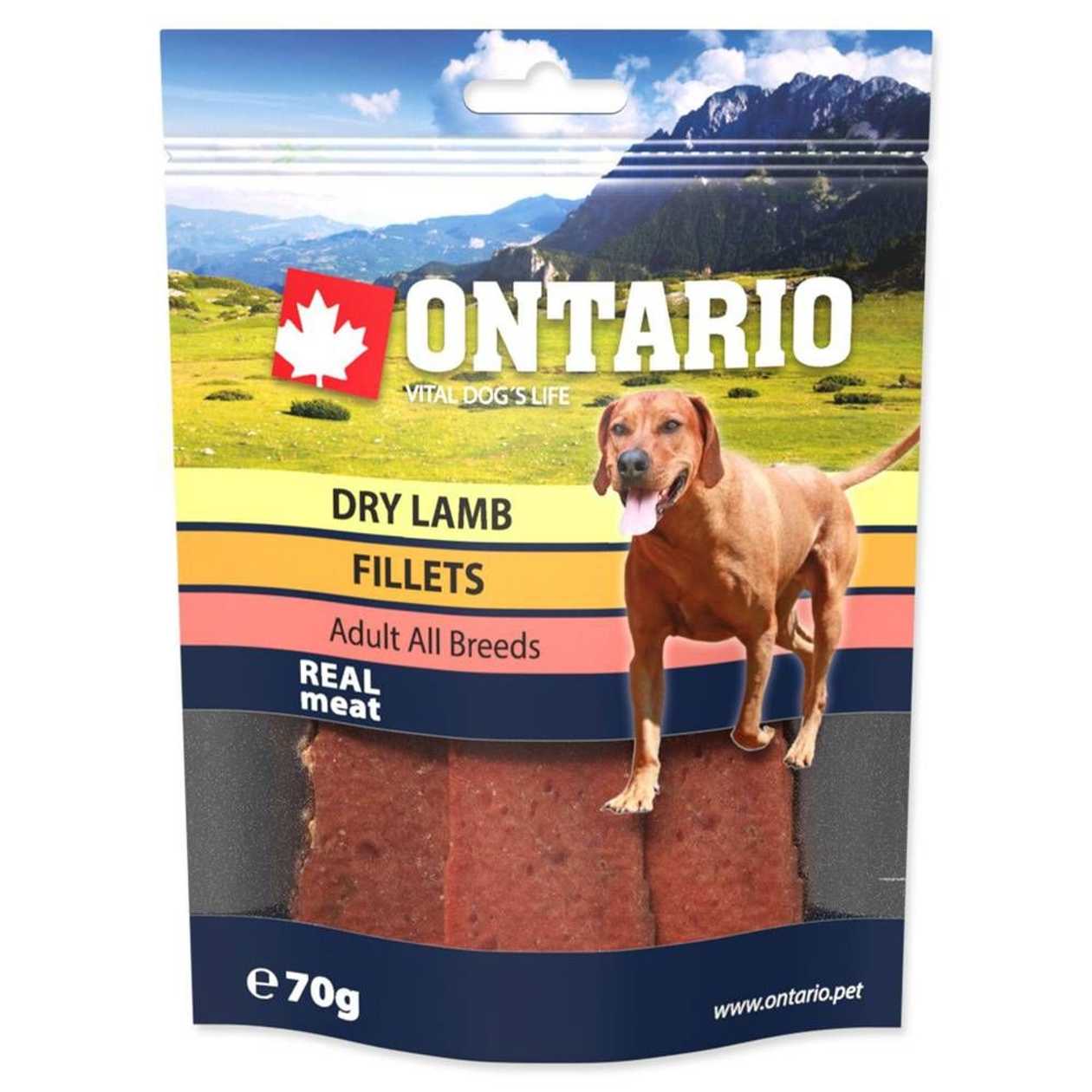 Ontario Gardums suņiem Dry Lamb Fillet, 70 g  -  [76412]