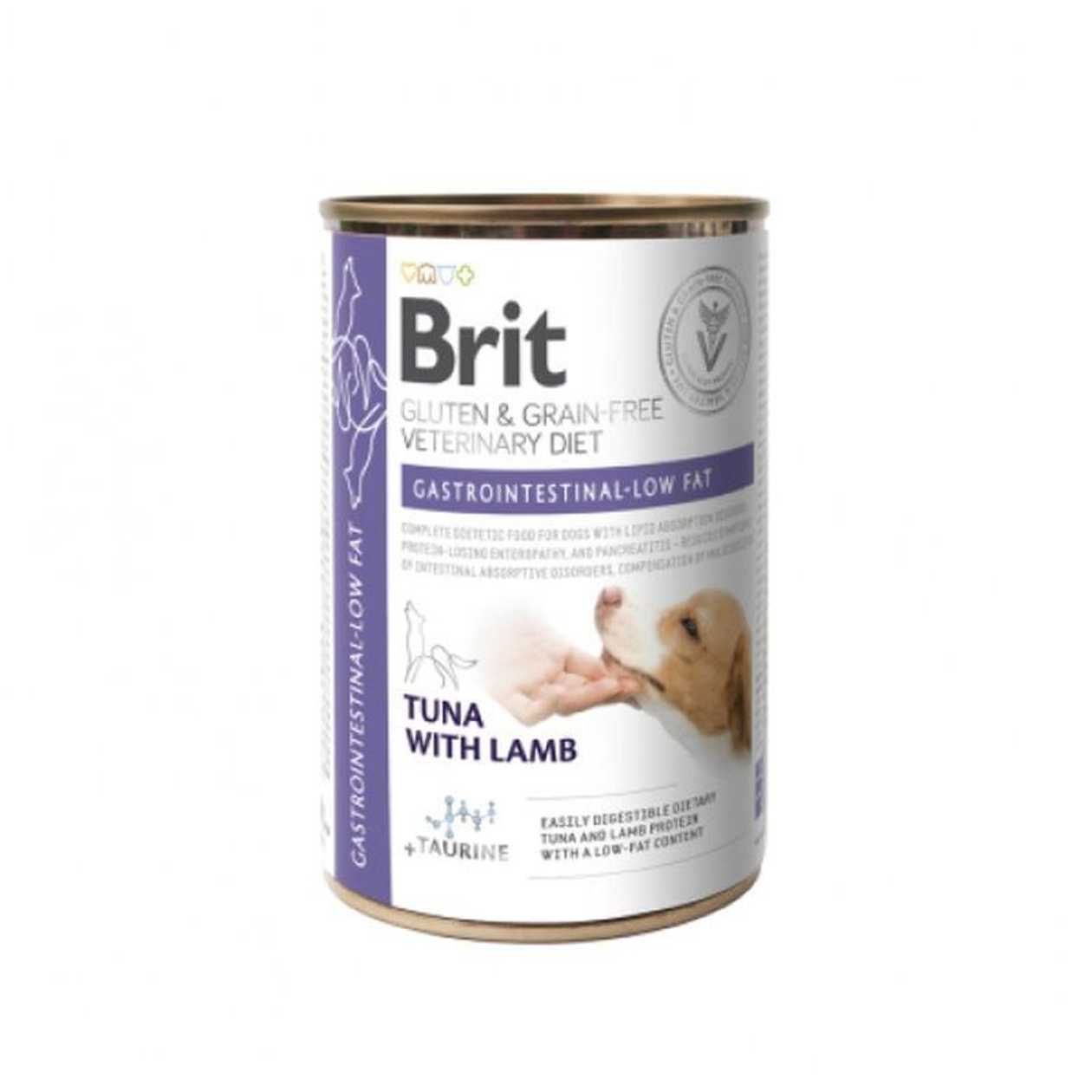 Brit Grain Free Veterinary Diets Gastrointestinal Low Fat konservi bez graudaugiem, 400 g  -  [65184]