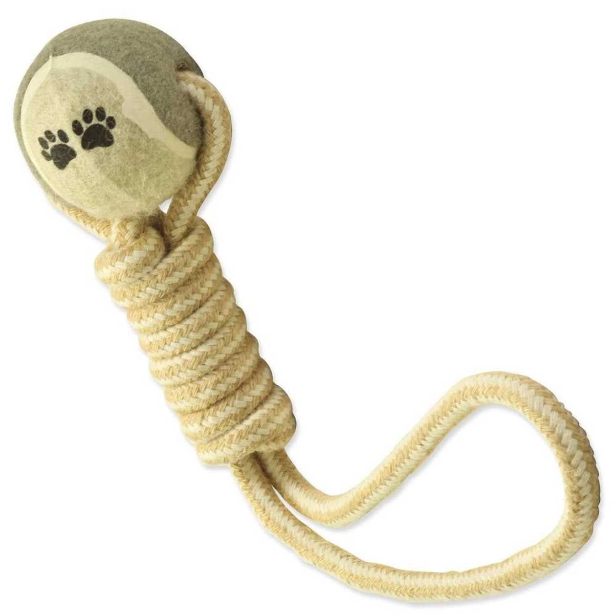 Dog Fantasy Jute tennis ball tugger,34cm – rotaļlieta suņiem  -  [71691]