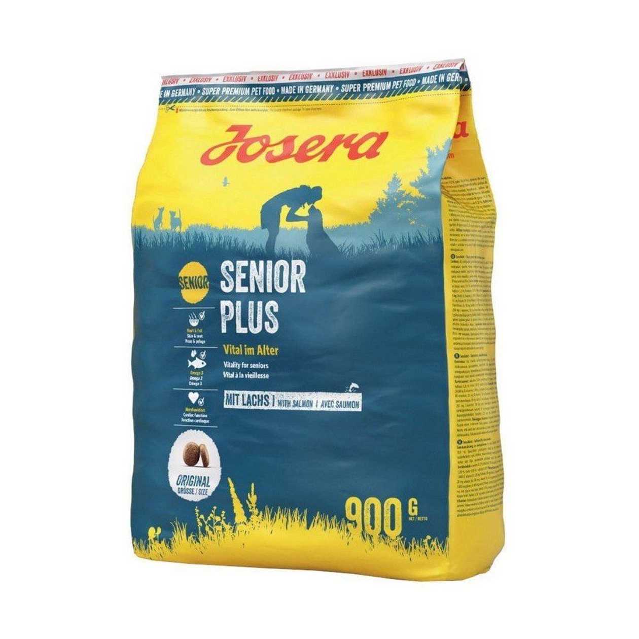 Josera Senior Plus  sausā barība ar lasi vecākiem suņiem, 900g  -  [60153]