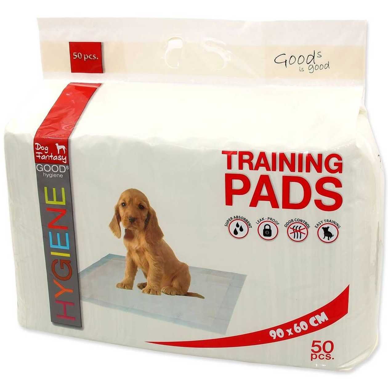 Plaček Absorbējošie paladziņi Dog Fantasy Training Pads, 90 x 60 cm 50 gb  -  [92665]