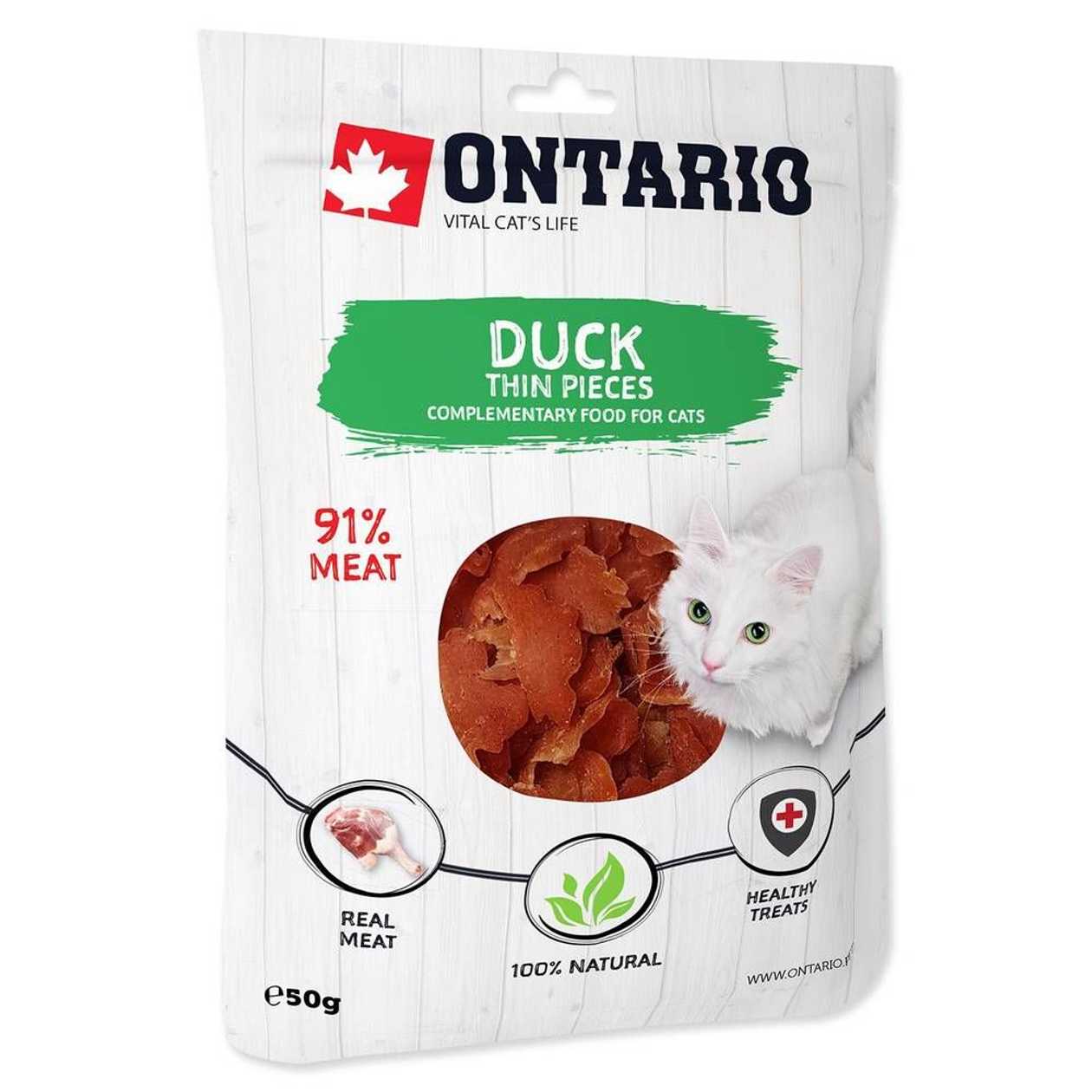 Ontario Gardumi kaķiem Cat Duck Thin Pieces 50g.  -  [95024]
