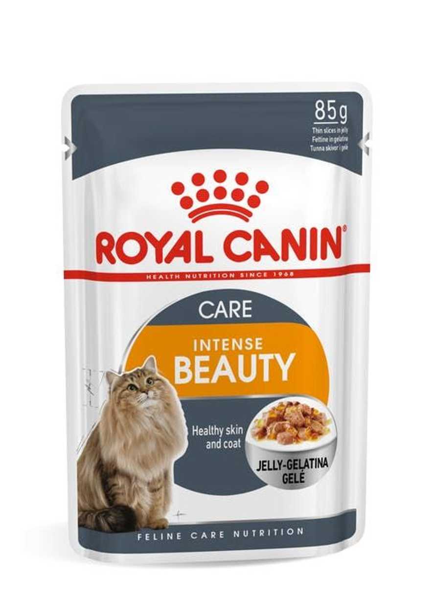 Royal Canin FHN INTENSE BEAUTY IN JELLY kaķu konservi želējā, 85 g  -  [11721]