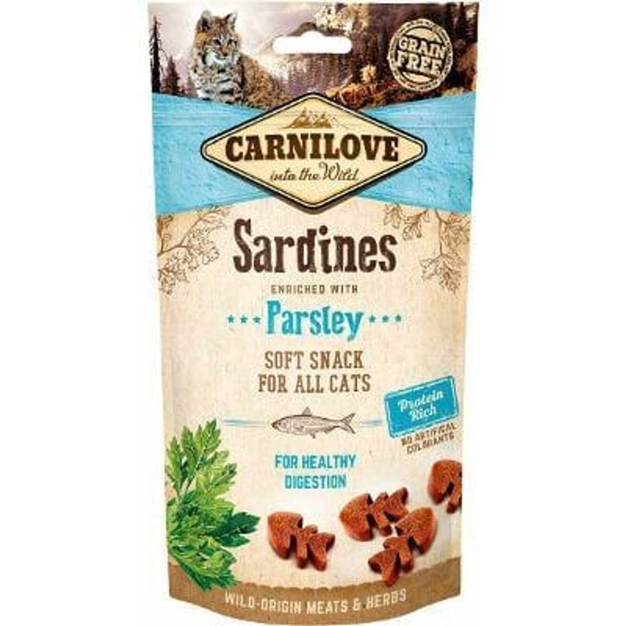 Carnilove Cat Snack Sardine enriched with Parsley kārums kaķiem, 50 g  -  [27236]