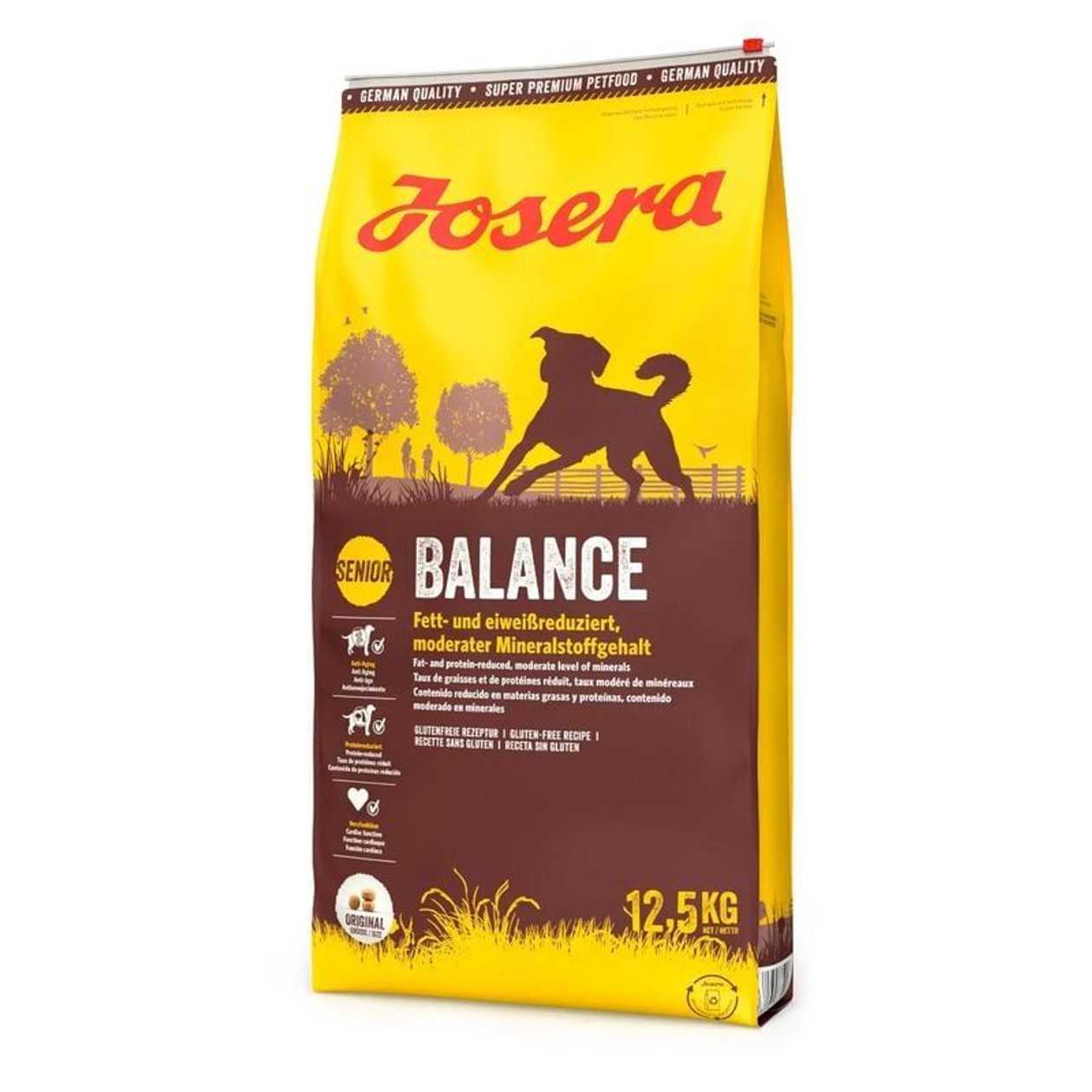 Josera Balance sausā barība vecākiem suņiem un svara kontrolei, 12.5 kg  -  [75256]