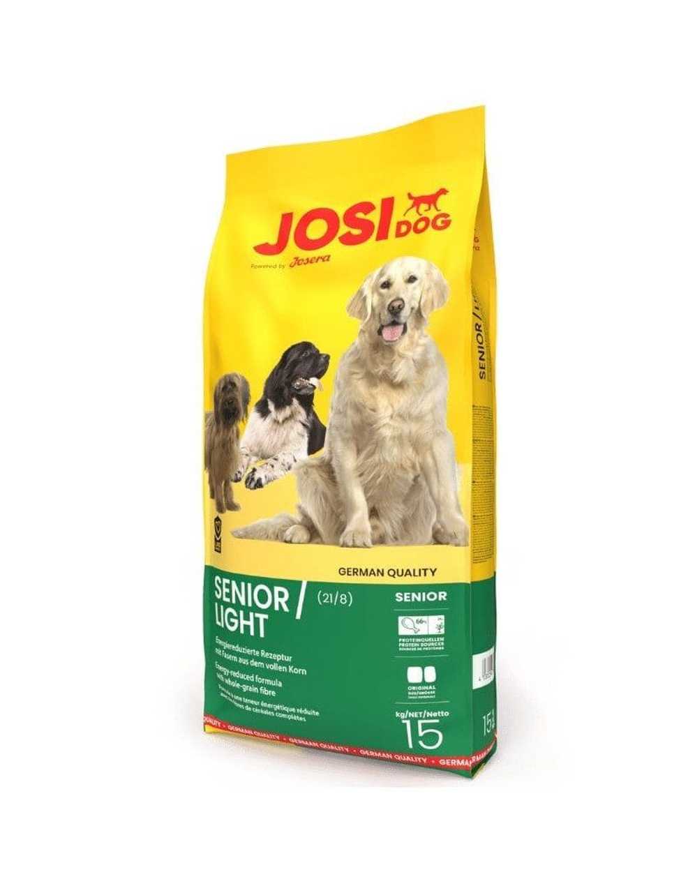 Josera Premium Josidog Senior/Light Solido sausā suņu barība mazāk aktīviem un veciem suņiem, 15 kg``  -  [83176]