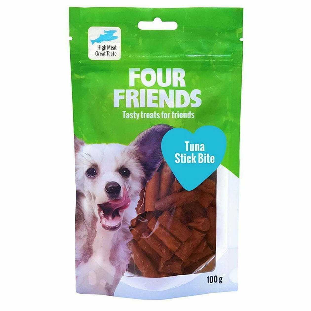 Four Friends Dog Treats Tuna Stick Bite gardums suņiem - Tunča nūjiņas, 100 g  -  [37338]