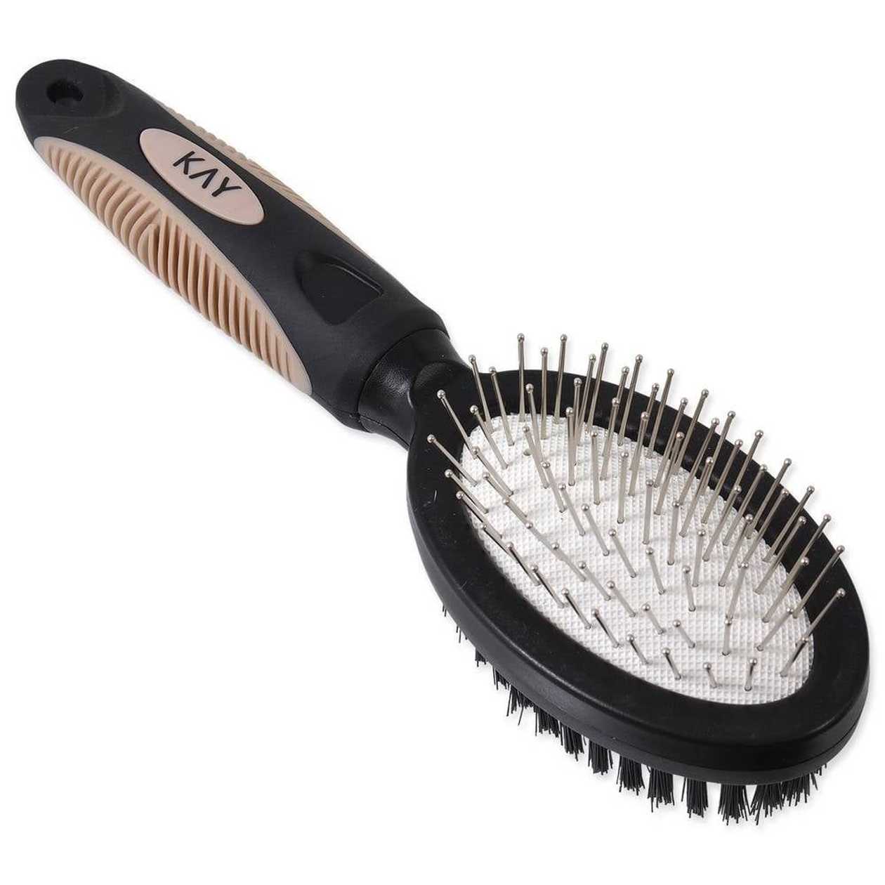 KAY Brush  double sided with nylon / wire tips bristle S – ķemme dzīvniekiem  -  [99497]