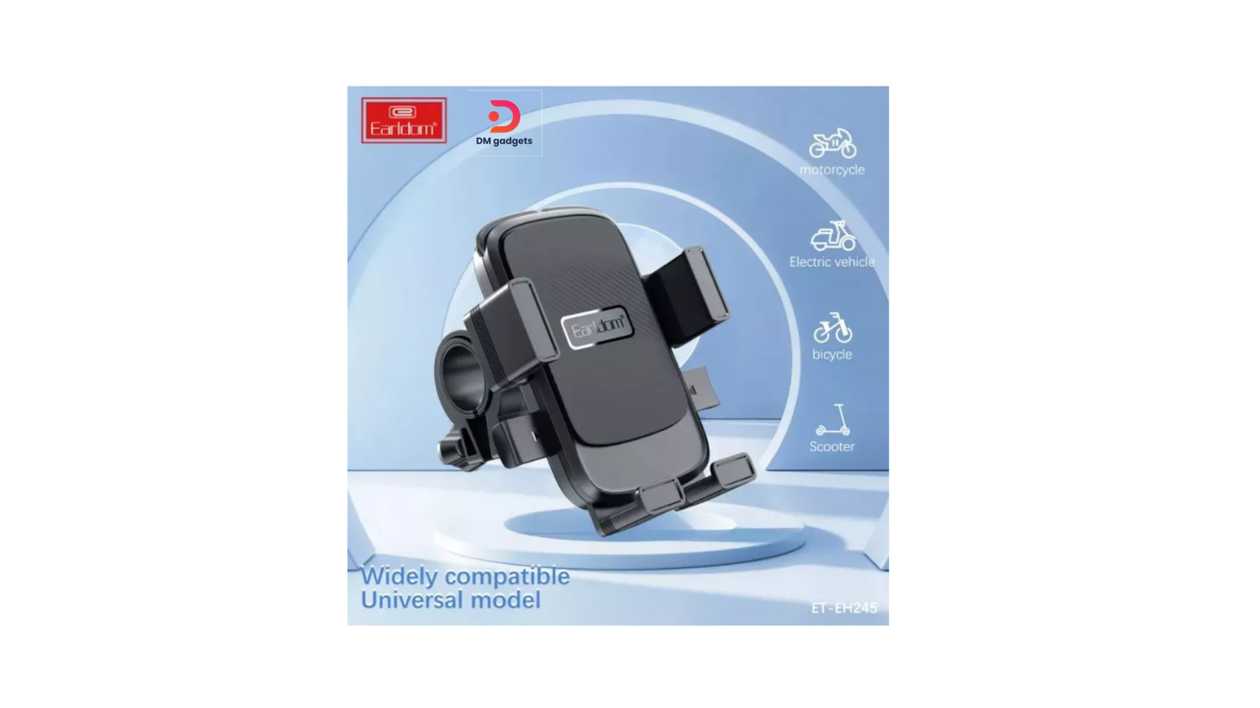 #428B#Earldom®ET-EH245 Bicycle/Motorcycle Holder Black