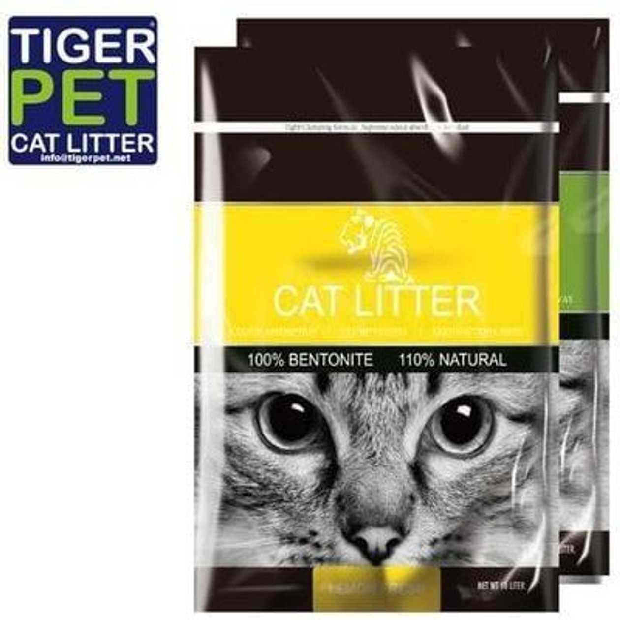 Tiger Pet Lemon Scent cementējoši pakaiši kaķu tualetei, 5 l  -  [91028]