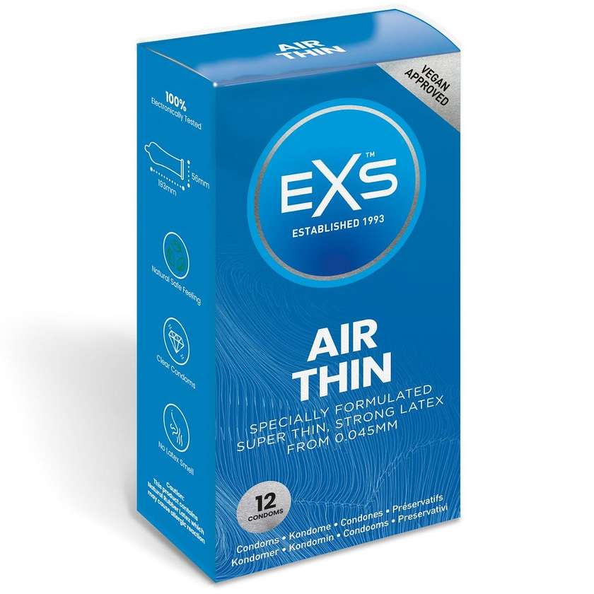 EXS - AIR THIN Extra Thin Condoms 12 gb