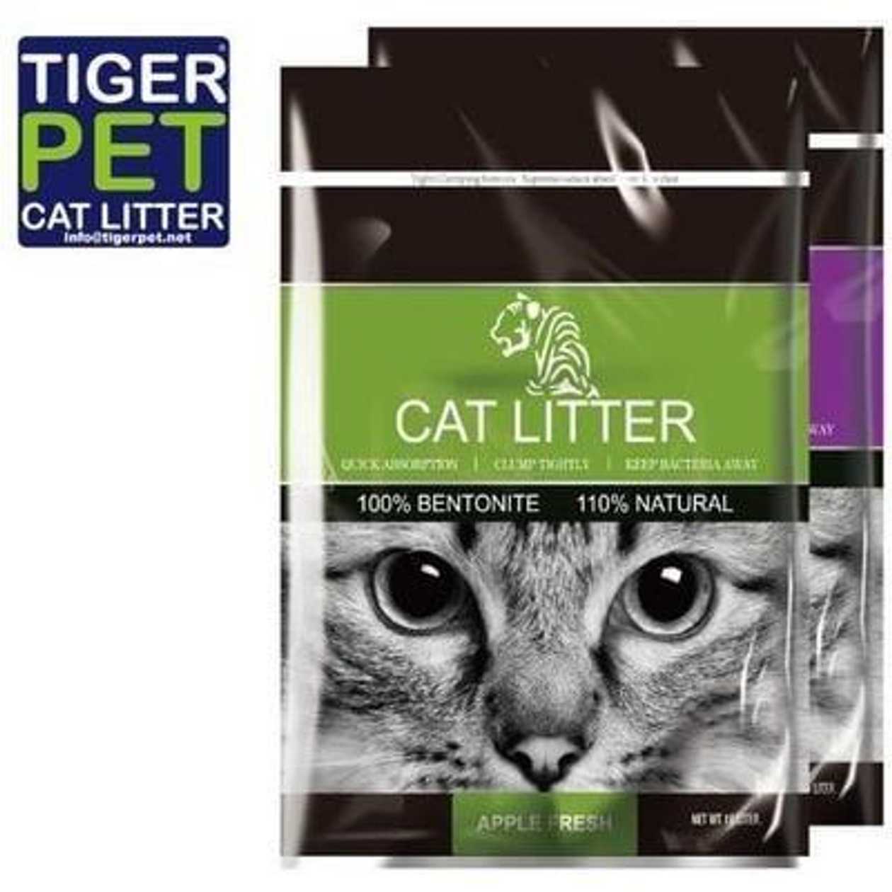 Tiger Pet Apple Scent cementējoši pakaiši kaķu tualetei, 5 l  -  [91066]