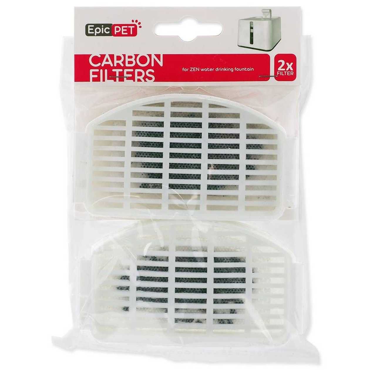 Epic Pet ZEN Fountain filter replacement 2pcs – oglekļa filtrs dzirdinātavai  -  [12414]