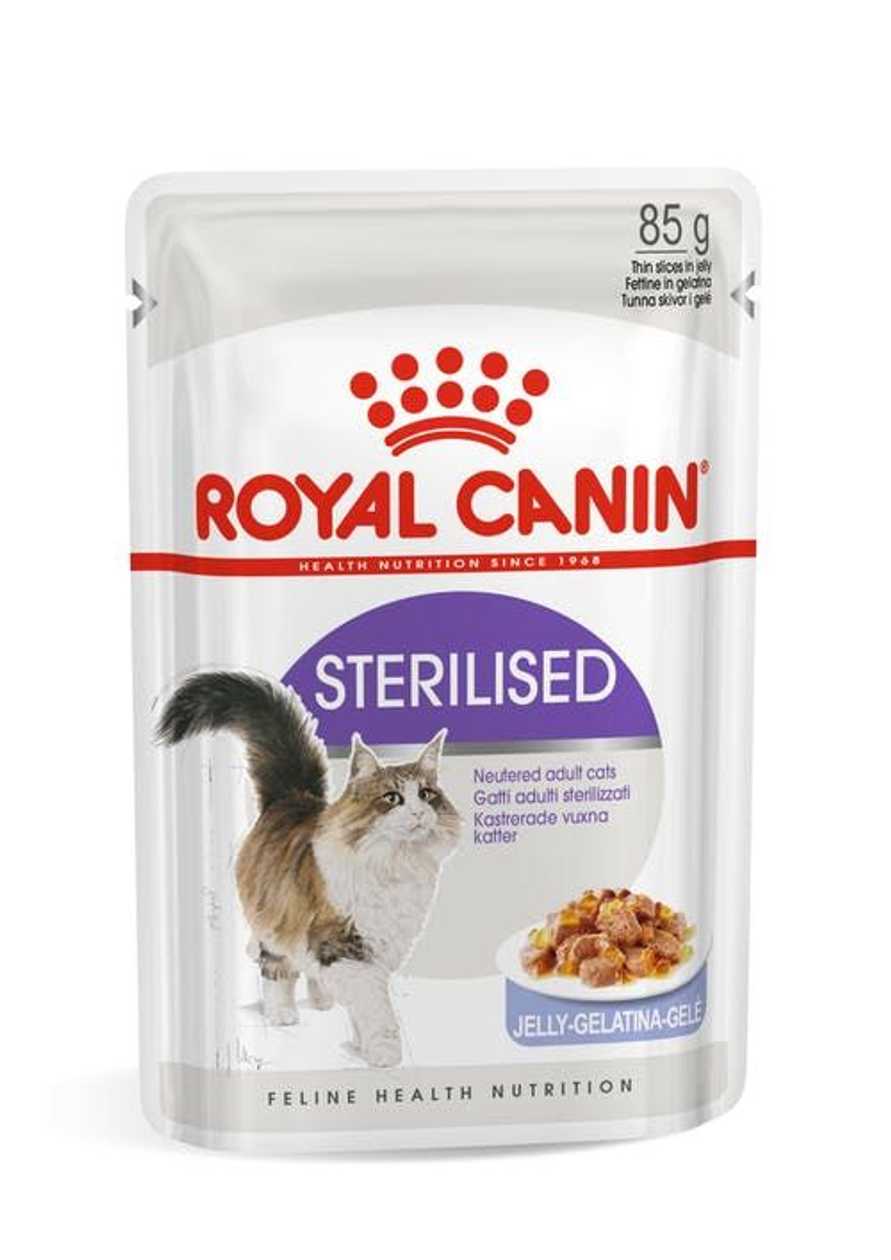 Royal Canin FHN STERILISED IN JELLY kaķu konservi želejā 85 g  -  [11776]