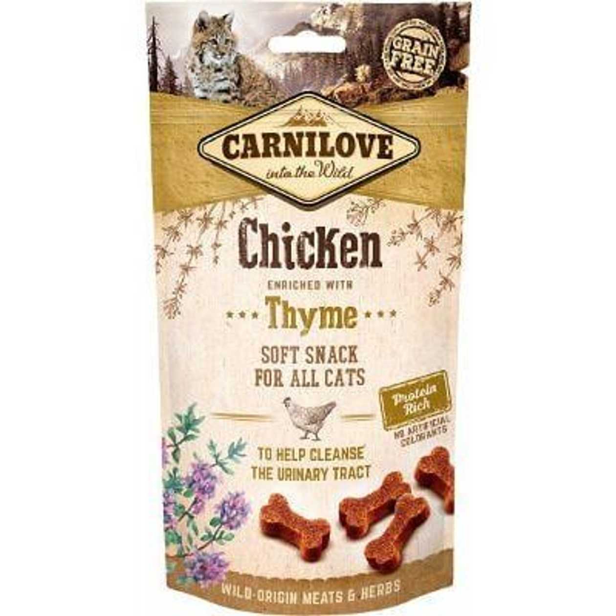 Carnilove Cat Chicken enriched with Thyme kārums kaķiem, 50 g  -  [27212]