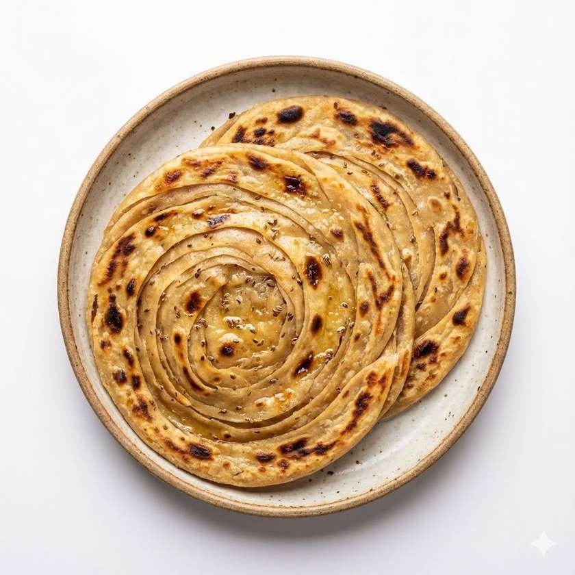 Ajwaini Lacha Paratha