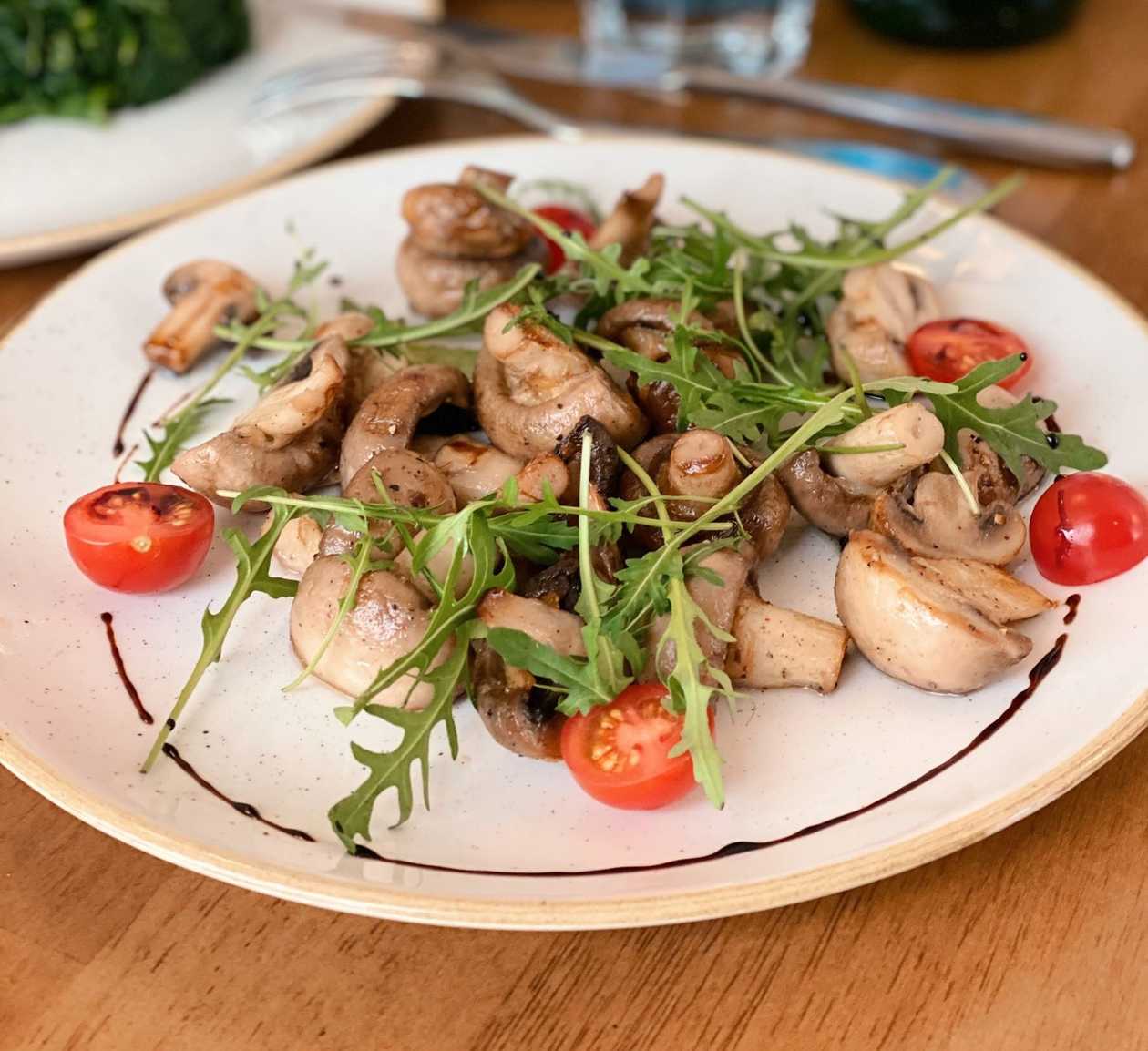 Печерицi на грилі