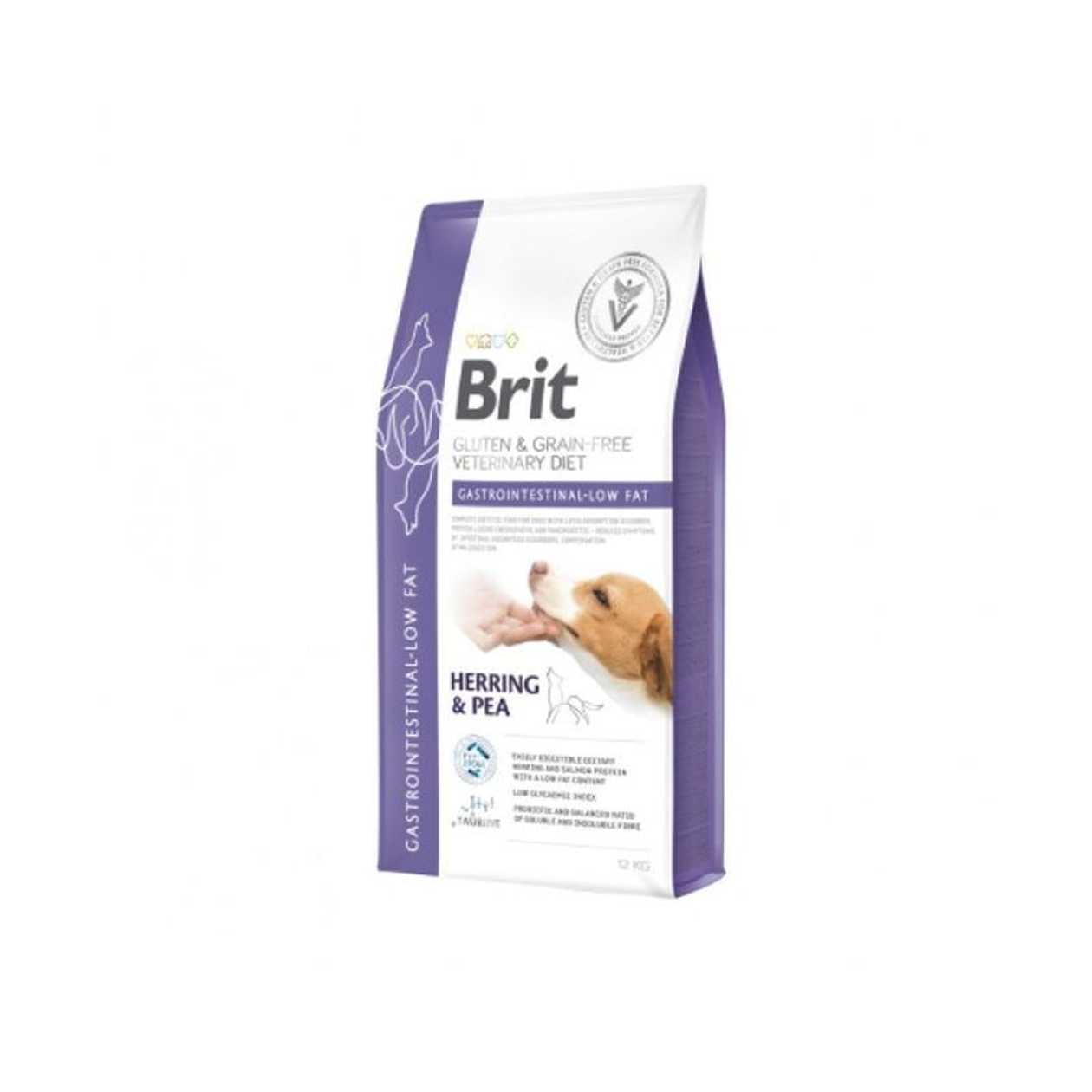 Brit GF Veterinary Diets Dog Gastrointestinal - Low Fat sausā suņu barība, 2kg  -  [59626]