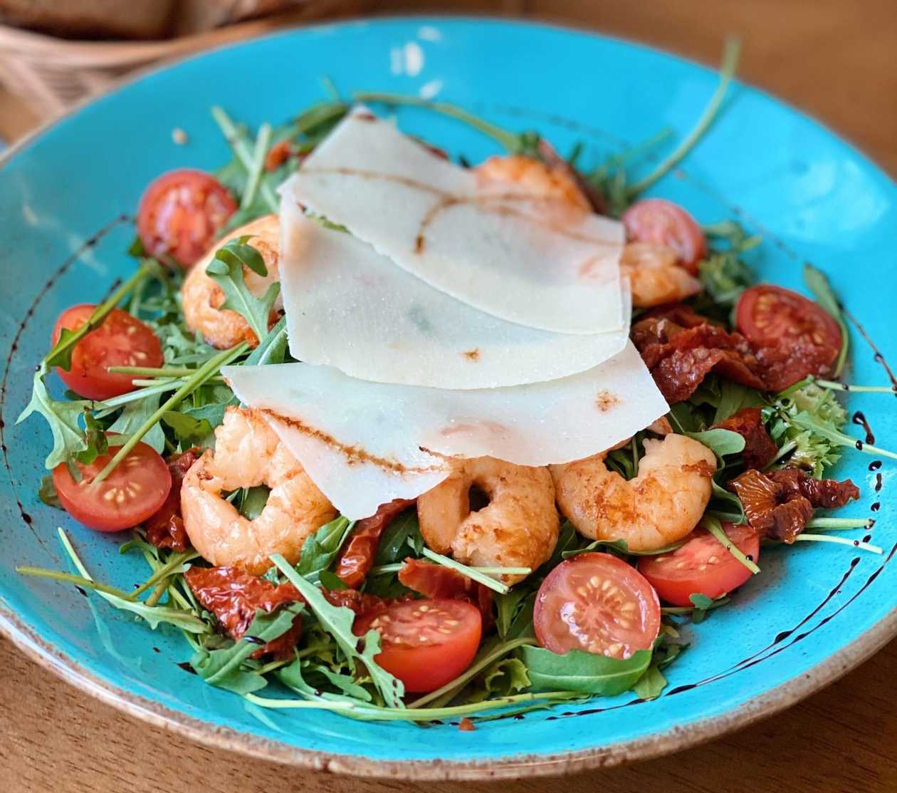 Салат з креветками