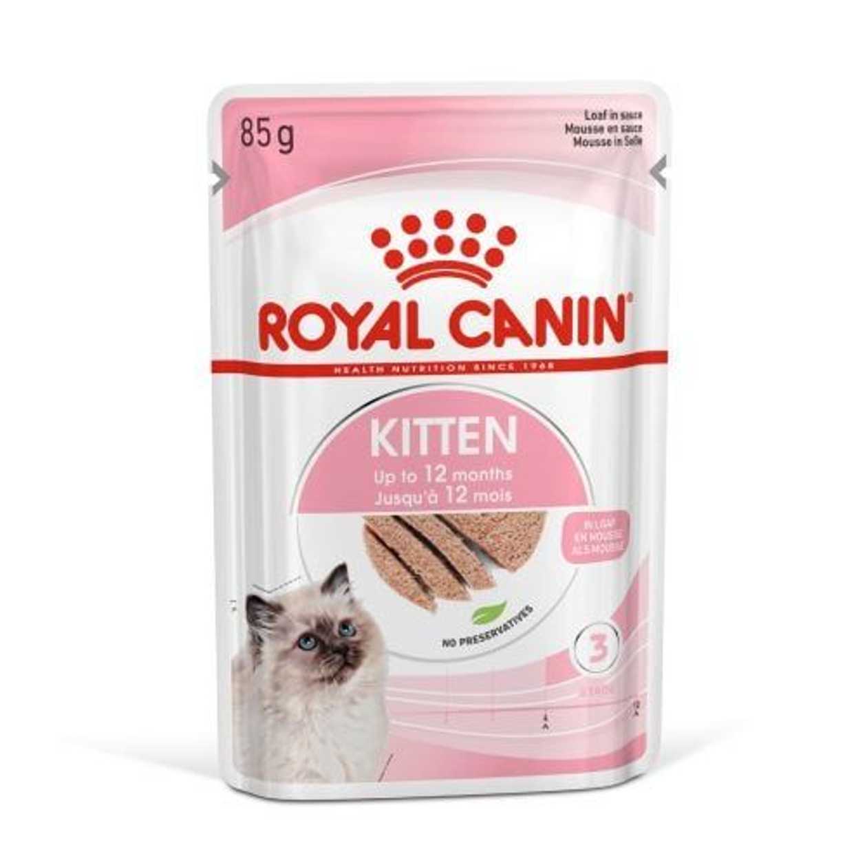 Royal Canin FHN KITTEN INSTINCTIVE LOAF kaķu konservi pastēte, 85 g  -  [03848]