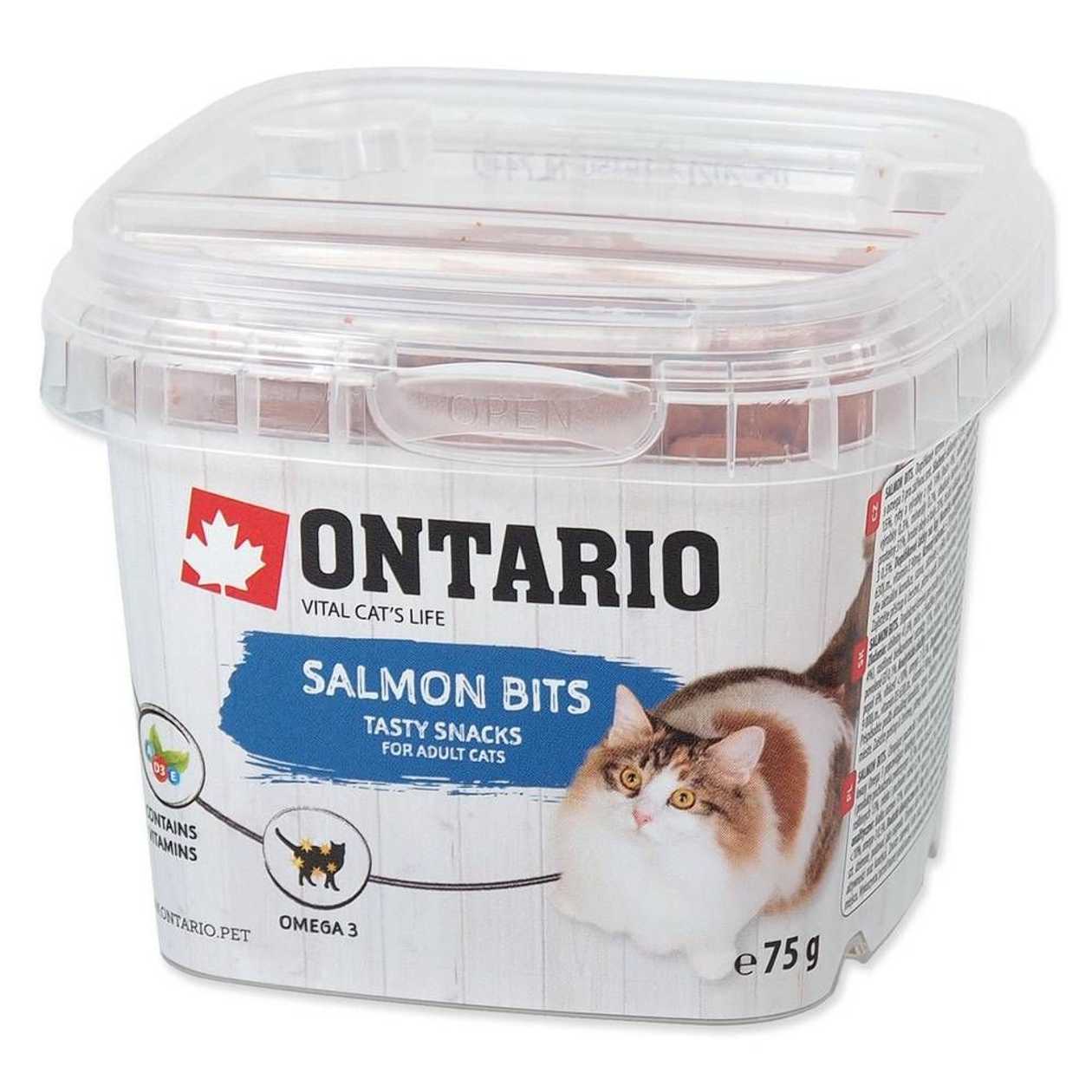 Gardums kaķiem – Ontario Salmon bits, 75 g  -  [65669]