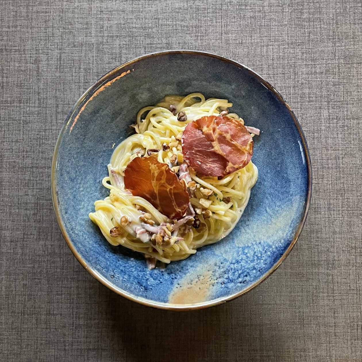SPAGHETTI TALEGGIO E COPPA PARMA