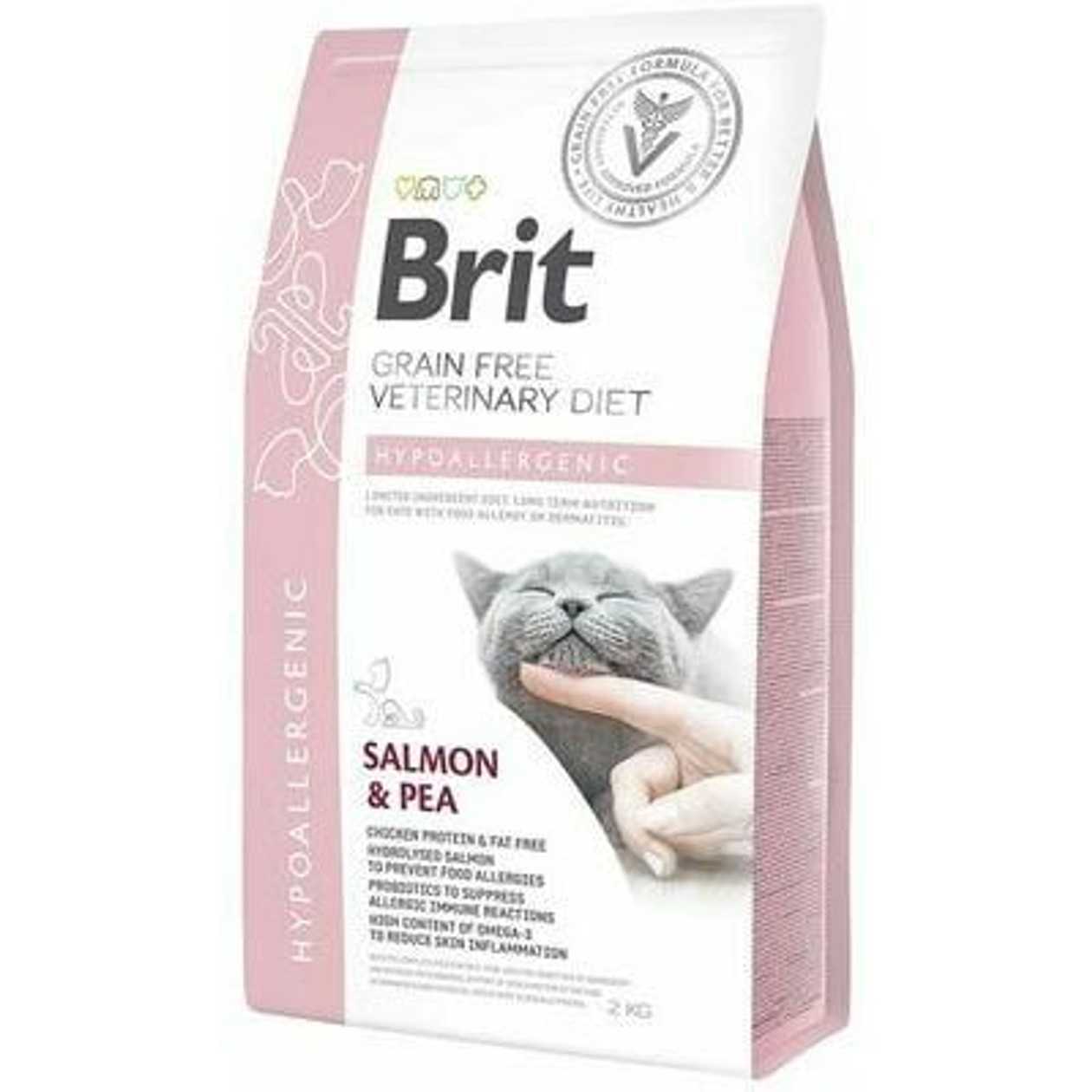 Brit Veterinary Diets Cat Hypoallergenic, 2 kg  -  [28370]