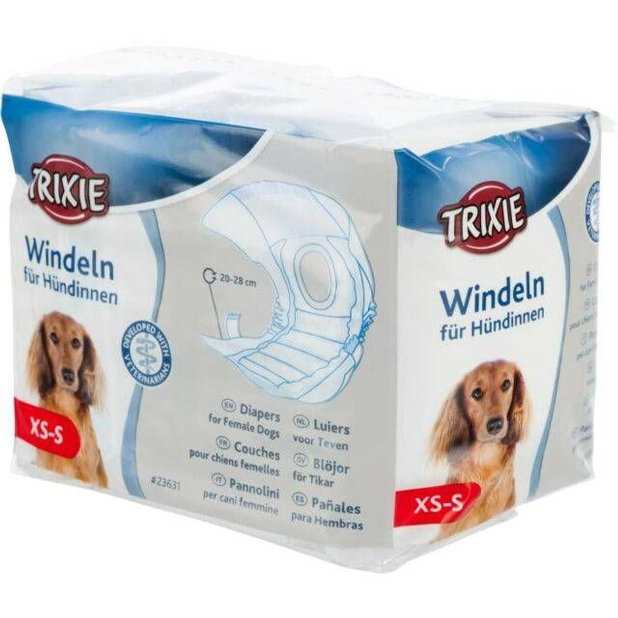 Trixie Autiņbiksītes suņiem Diapers for dogs, XS-S, 20-28cm, 12 gab  -  [36315]