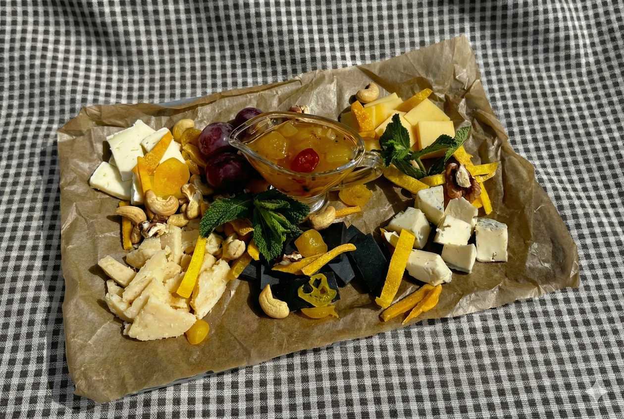 Cheese Assortment with Pear Confiture