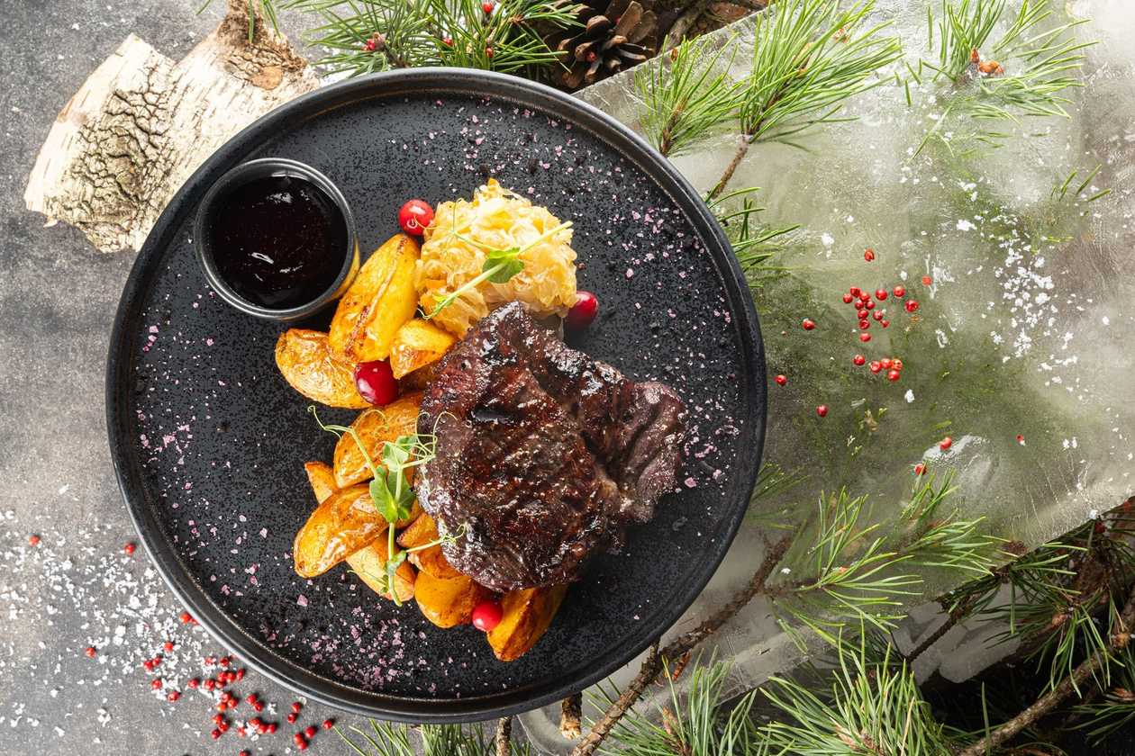 Seasteik mustikamarinaadis