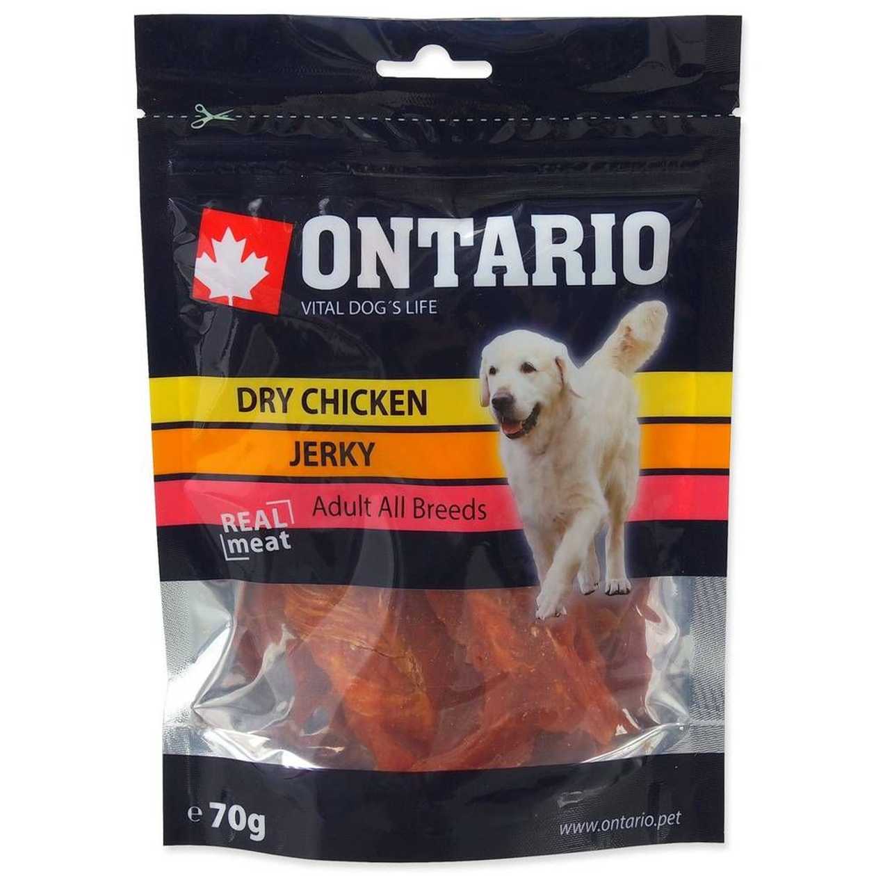 Ontario Gardums suņiem Dry Chicken Jerky, 70 g  -  [52867]