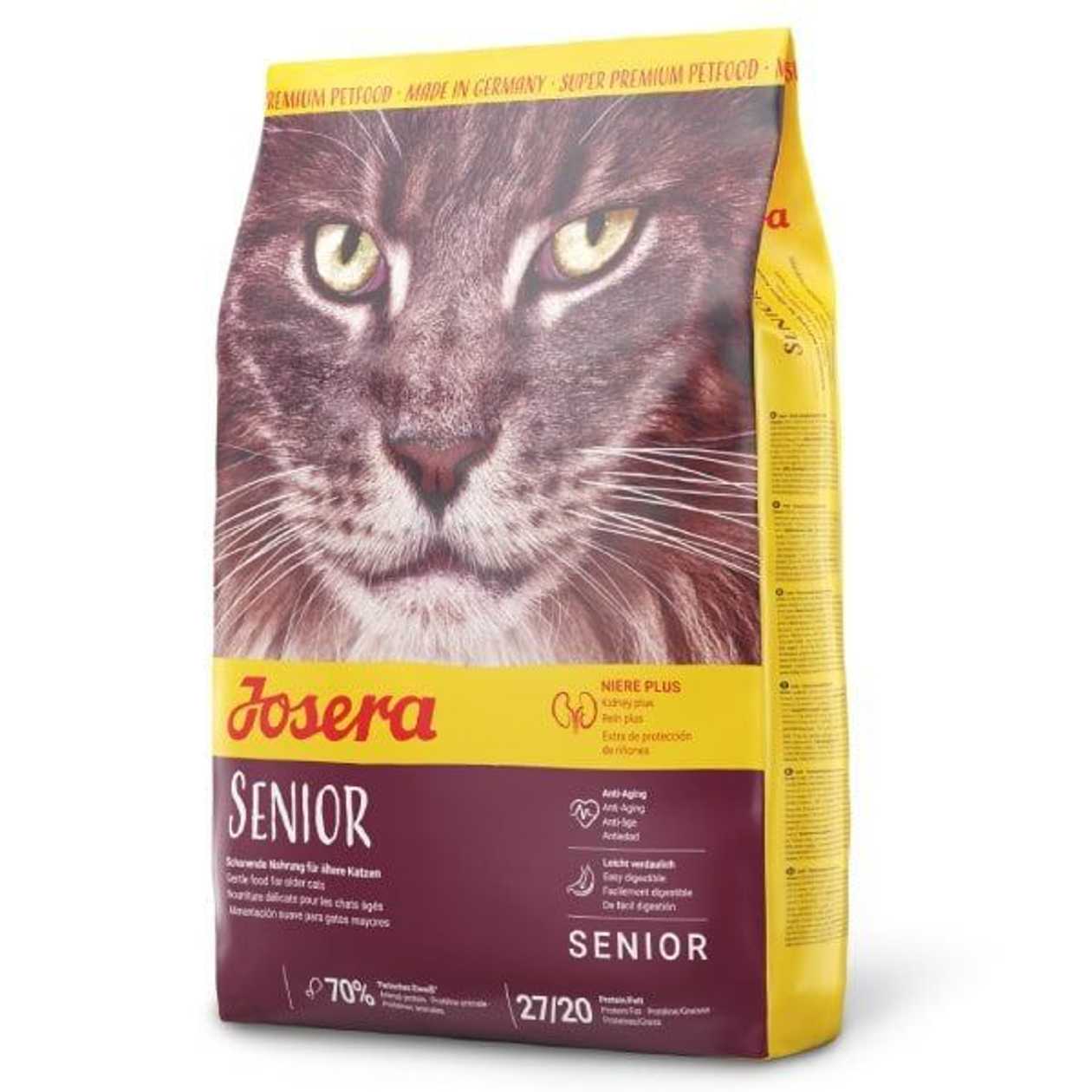 Josera Senior Cat sausā barība vecākiem kaķiem, nieru darbības atbalstam, 400 g  -  [57818]