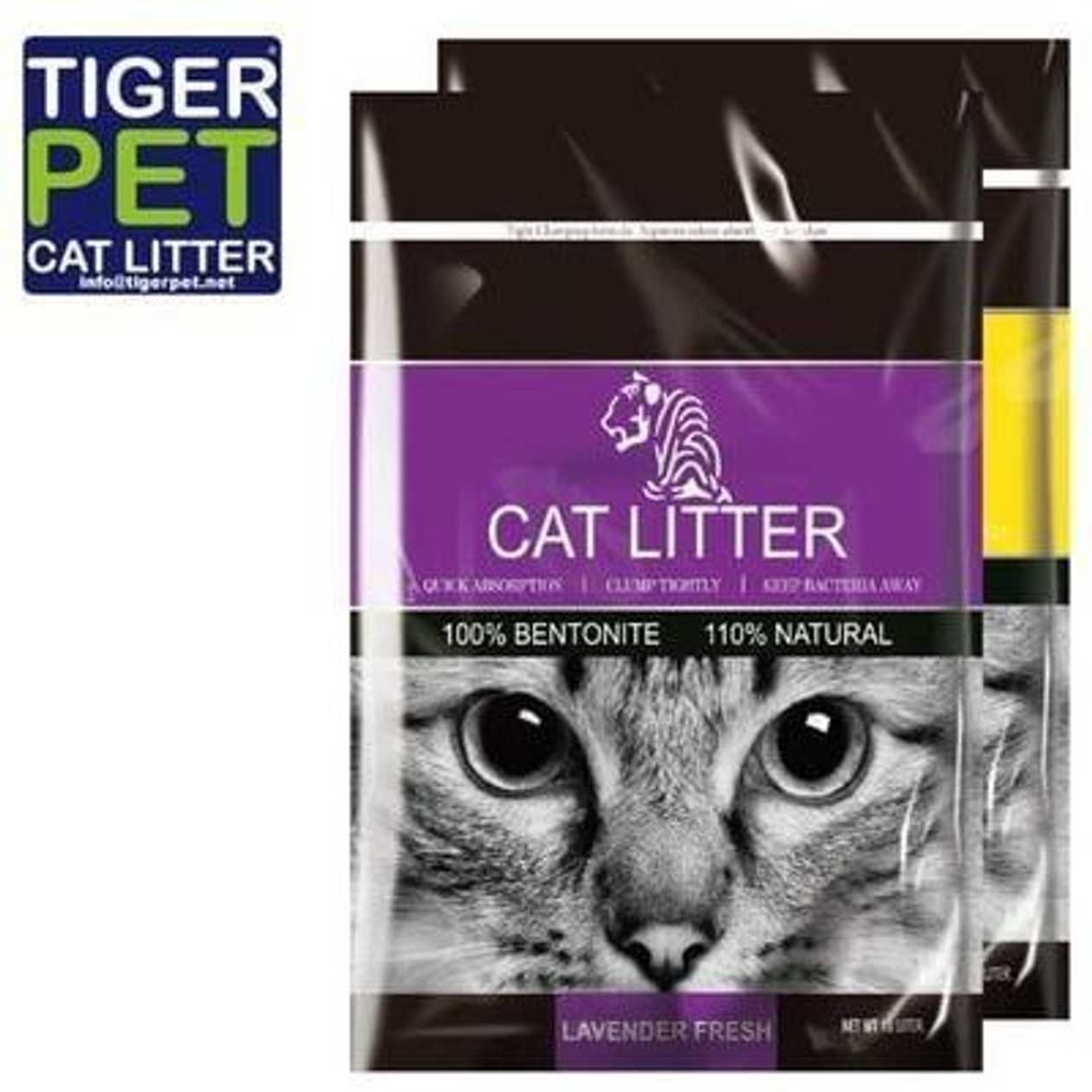 Tiger Pet Lavender Scent 10 l - cementējoši pakaiši kaķu tualetei  -  [90977]