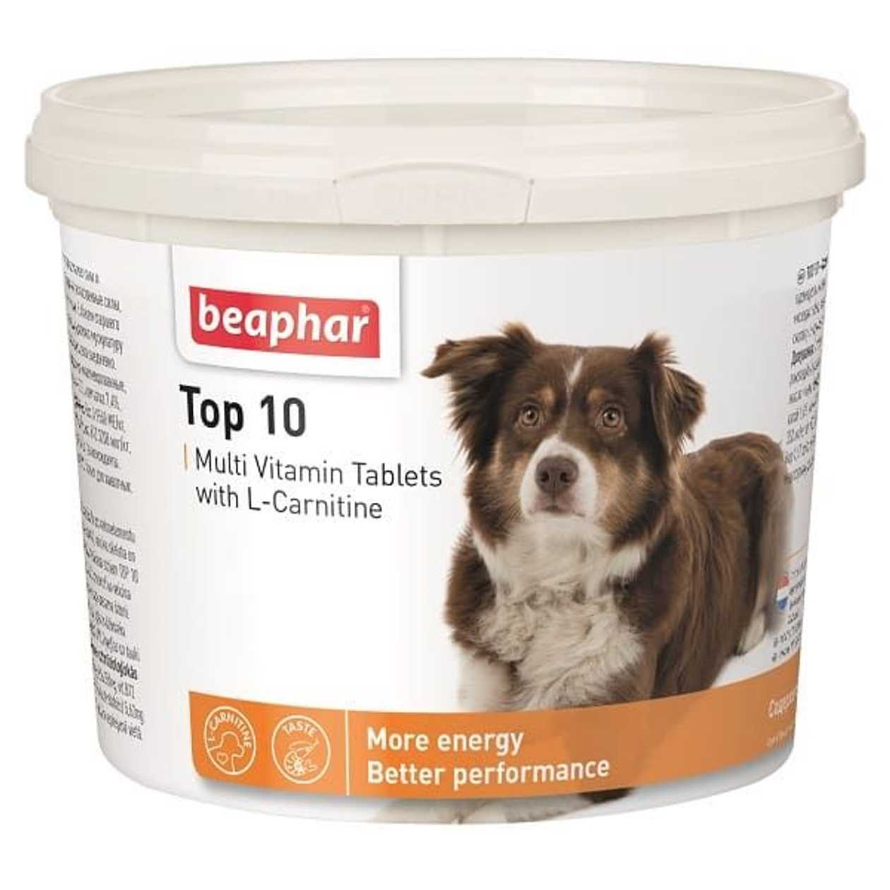 Beaphar Vitamīnizēta papildbarība TOP 10 For Dogs, 750tab.  -  [25678]