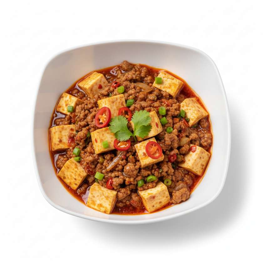 Tofu s vepřovým masem na způsob Ma-po