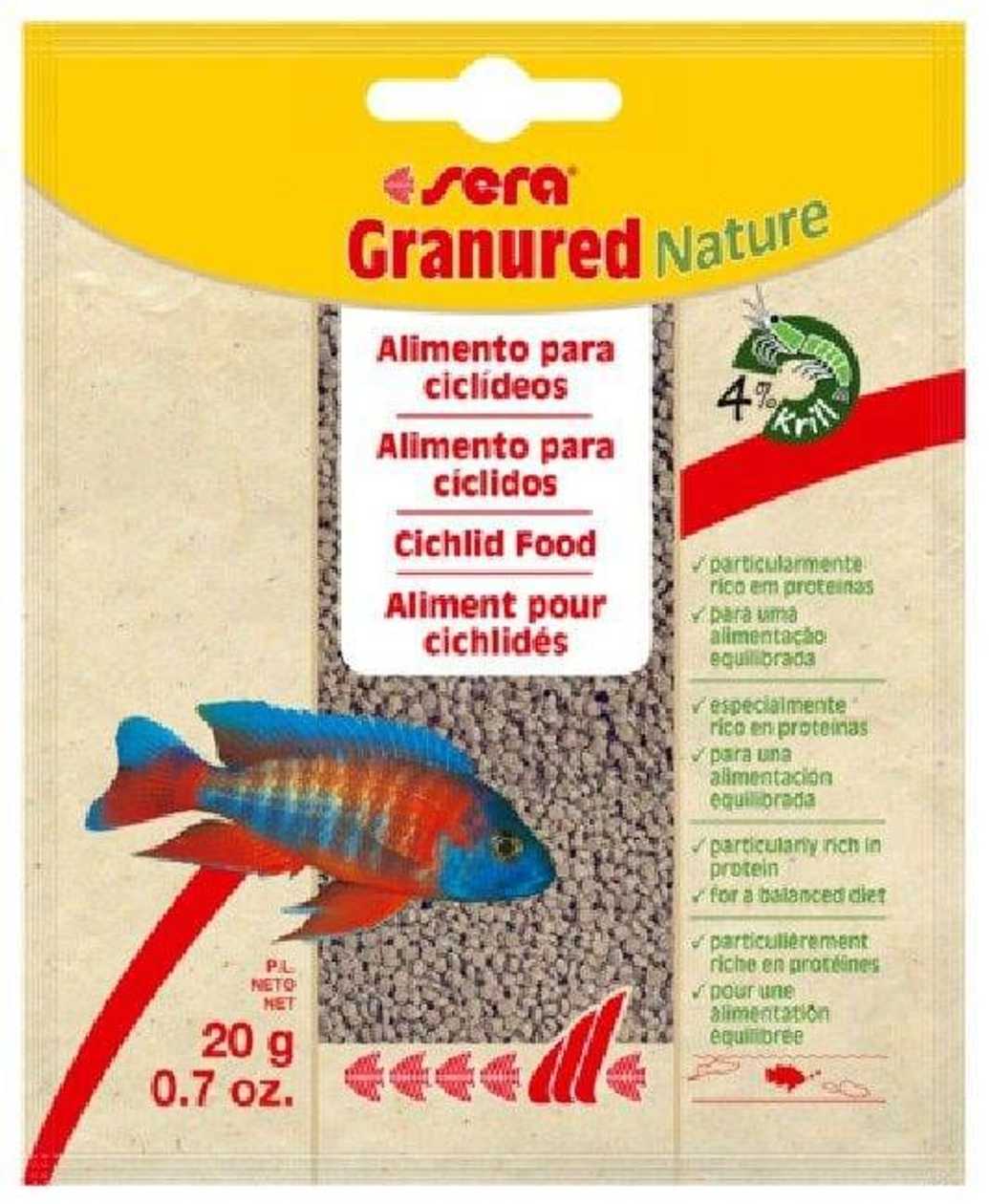 Sera Barība zivīm : Granured, 20 g  -  [04015]