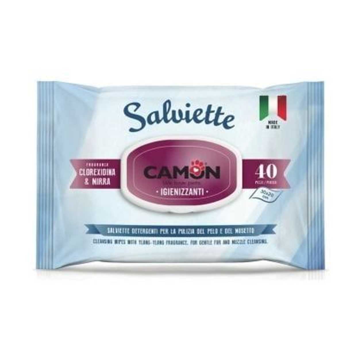 Camon Mitrās tīrīšanas salVetes Hlorheksidīna 30x20 cm 40 gb.  -  [46157]