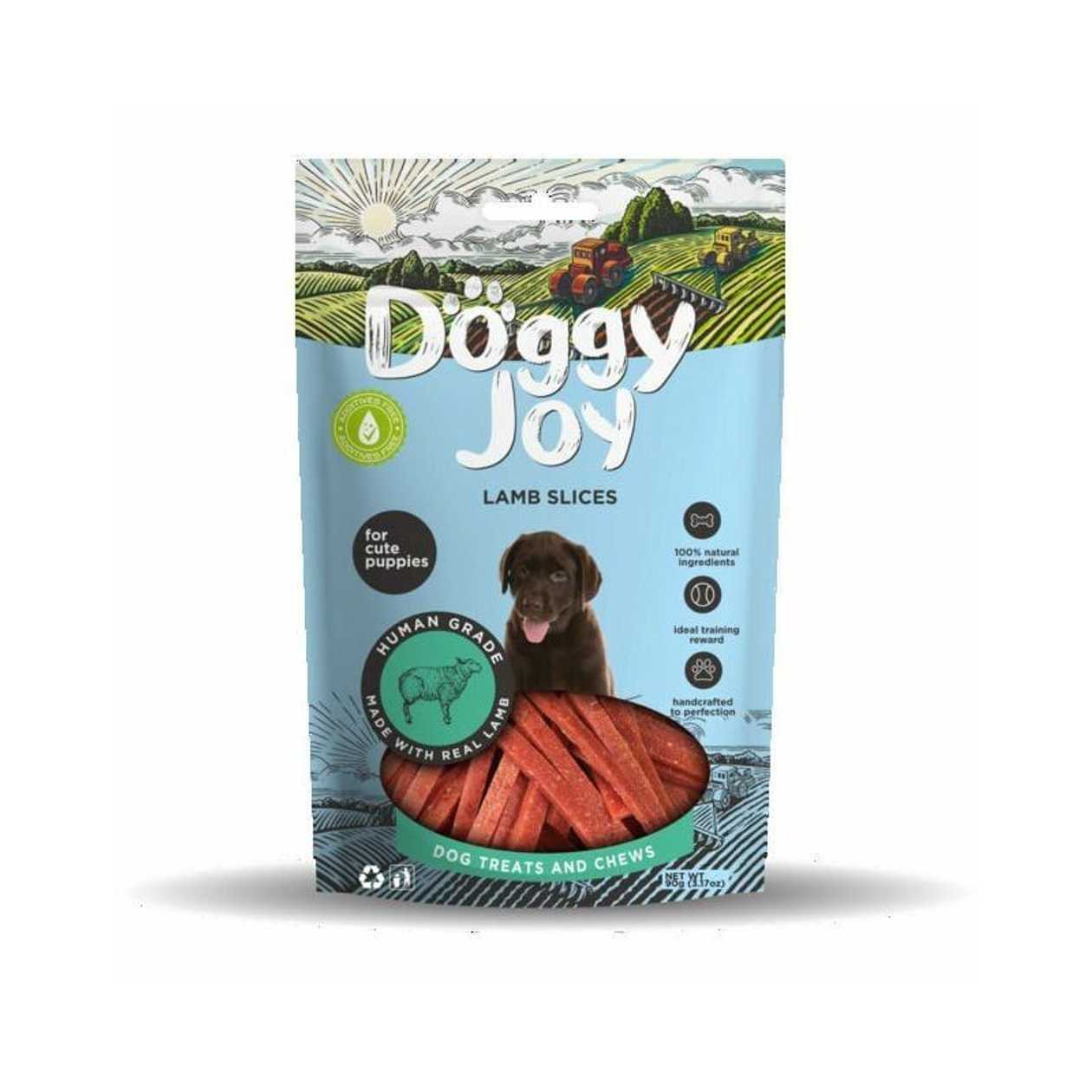 Doggy Joy jēra sloksnītes kucēniem 90 g  -  [50034]