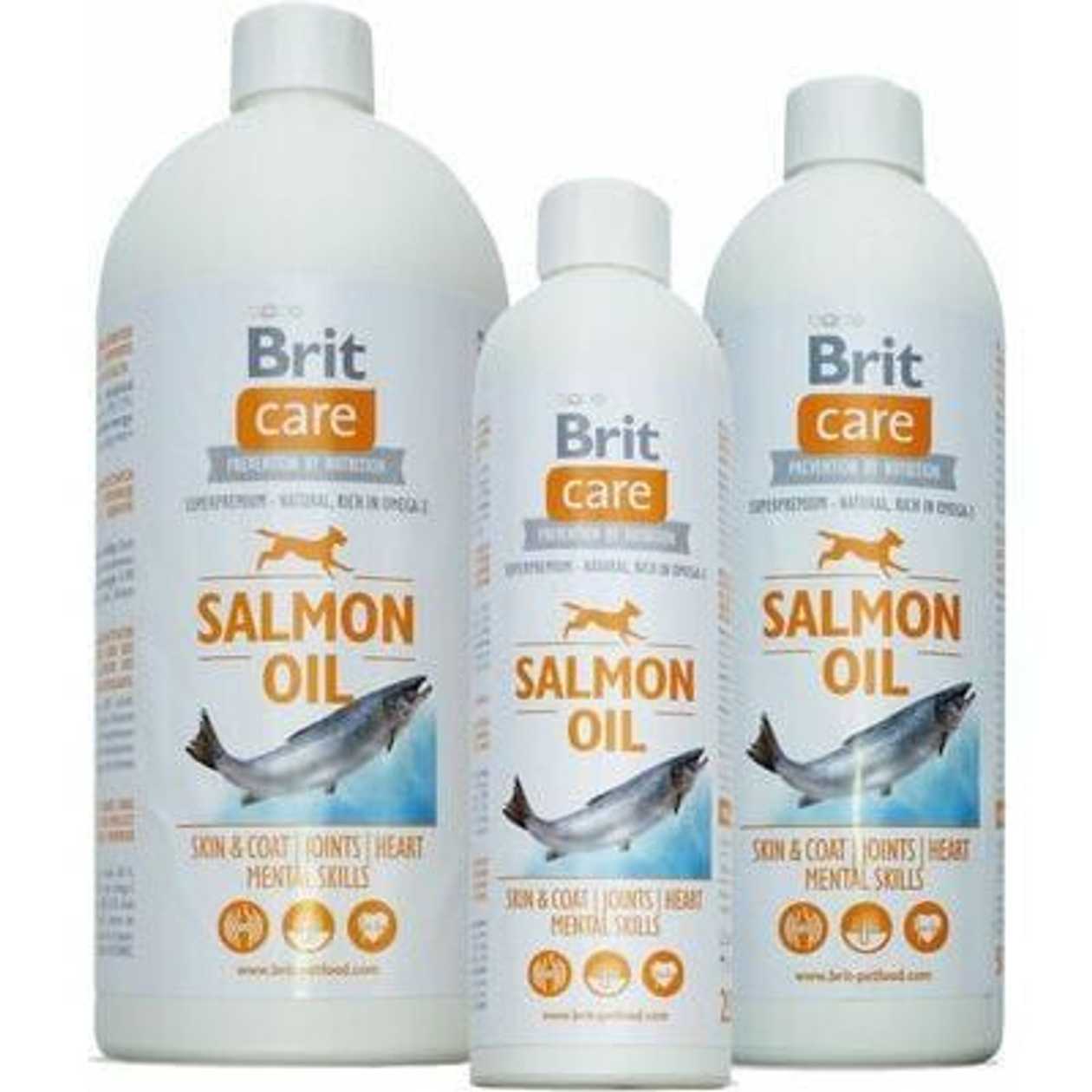 Brit Care Salmon Oil papildbarība suņiem un kaķiem, 250 ml  -  [42844]
