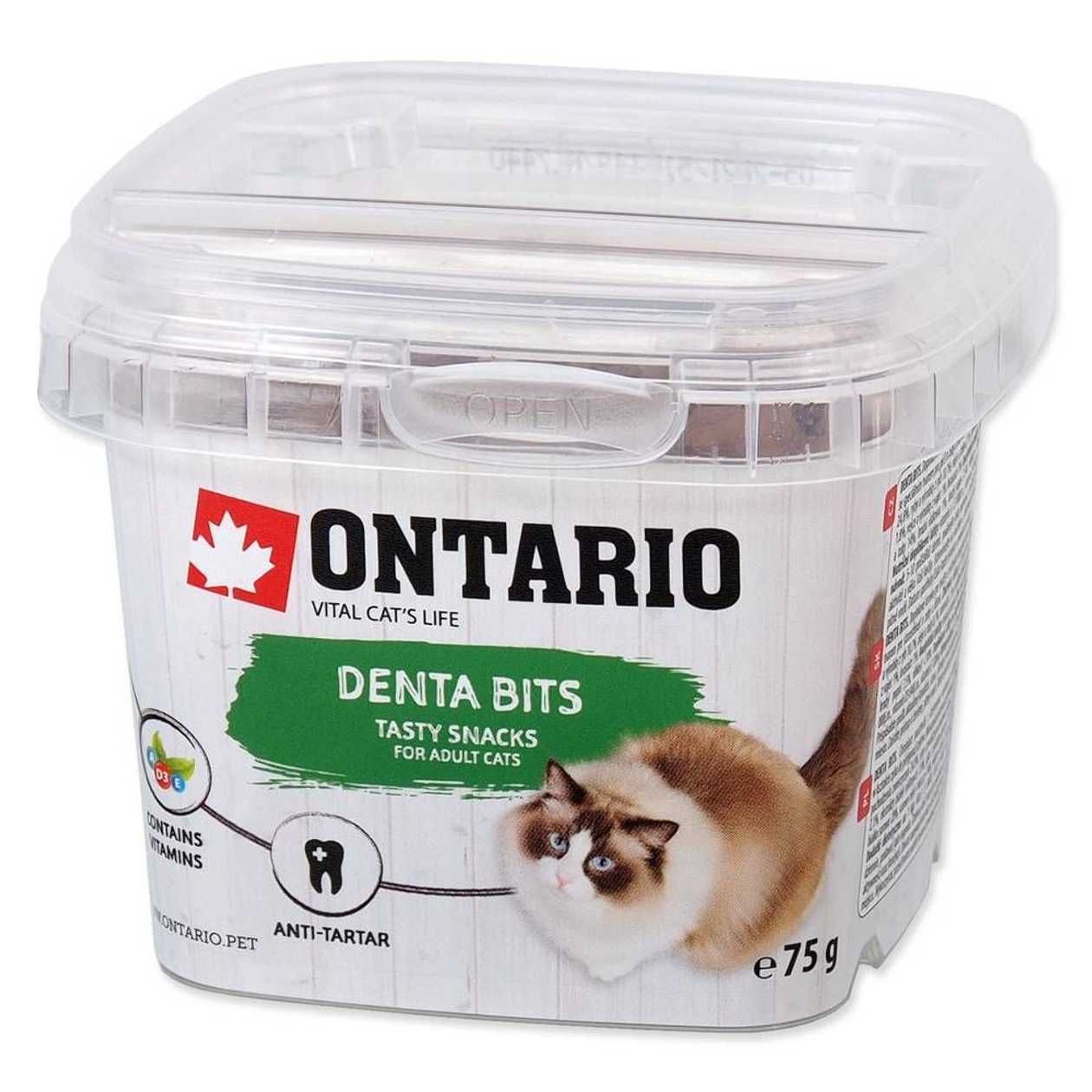 Gardums kaķiem – Ontario Dental bits, 75 g  -  [65676]