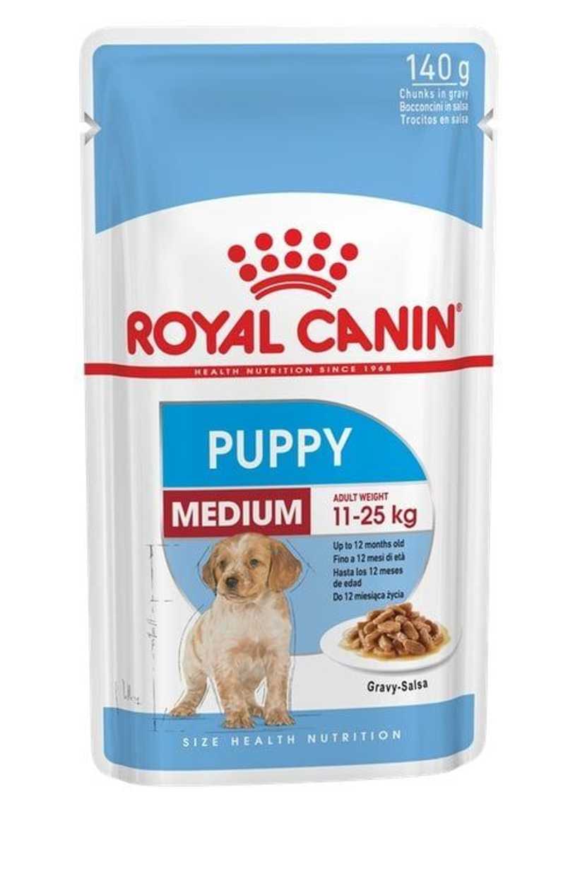 Royal Canin SHN MEDIUM PUPPY WET suņu konservi, 140 g  -  [08331]