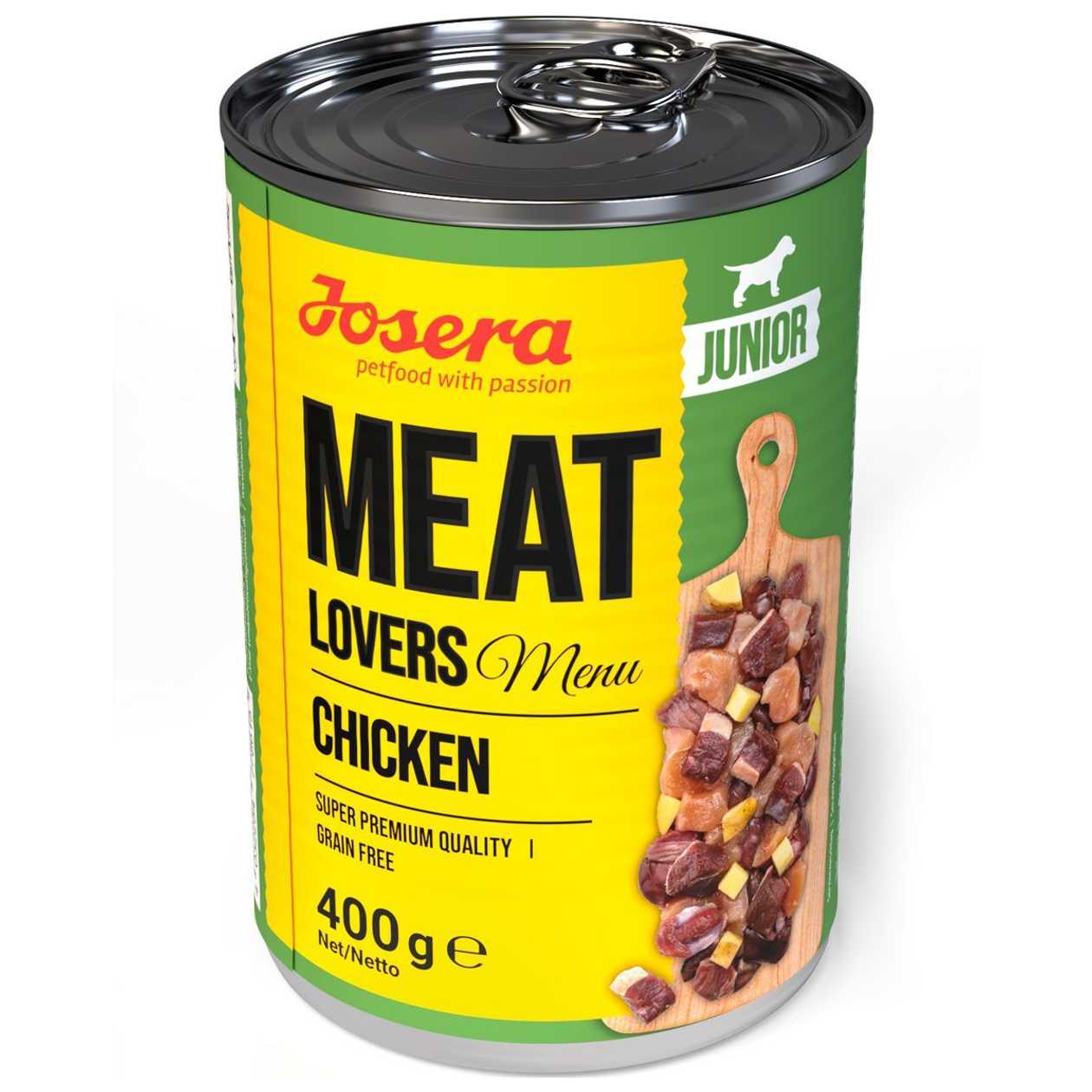 Josera Meatlovers Menu JUNIOR konservi kucēniem Vista, 400g  -  [78615]
