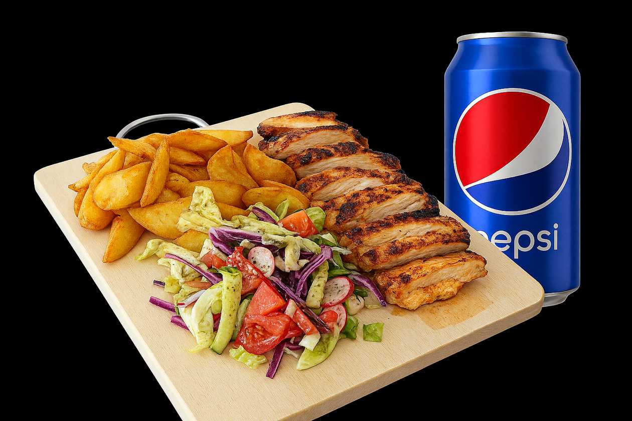 Chicken wings + drink