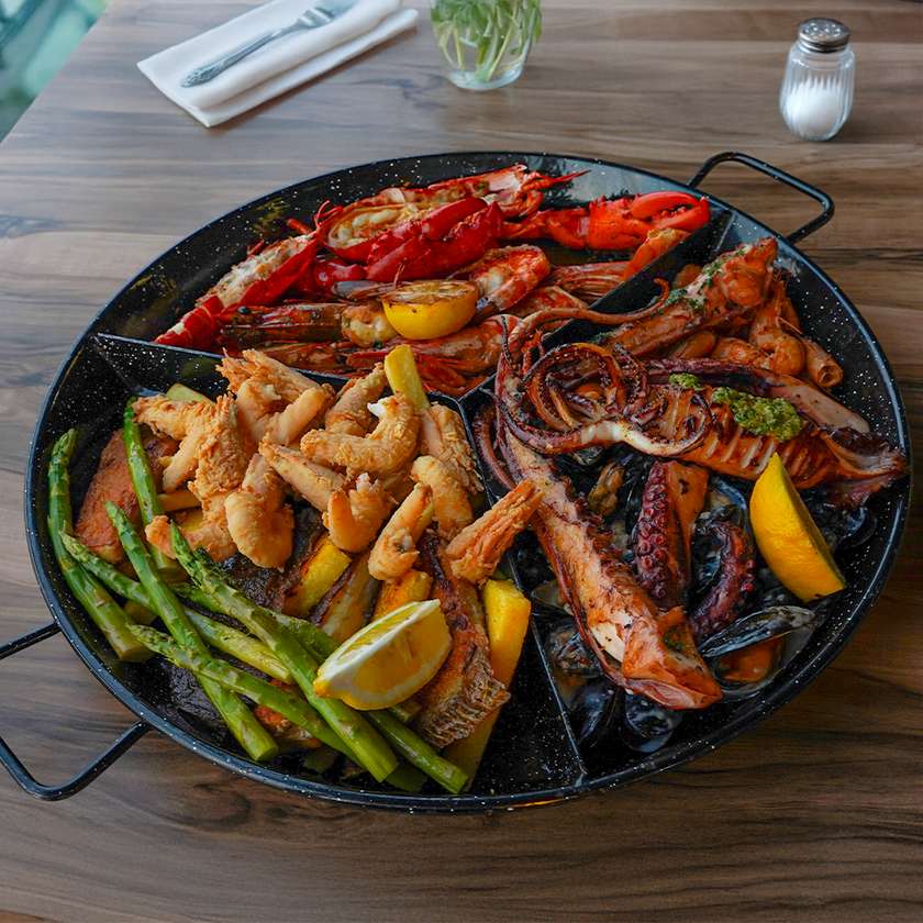 Platou Gigant “Topul de pe lume” by Pescobar + 1 sticla Aerosoli Alb/Rose