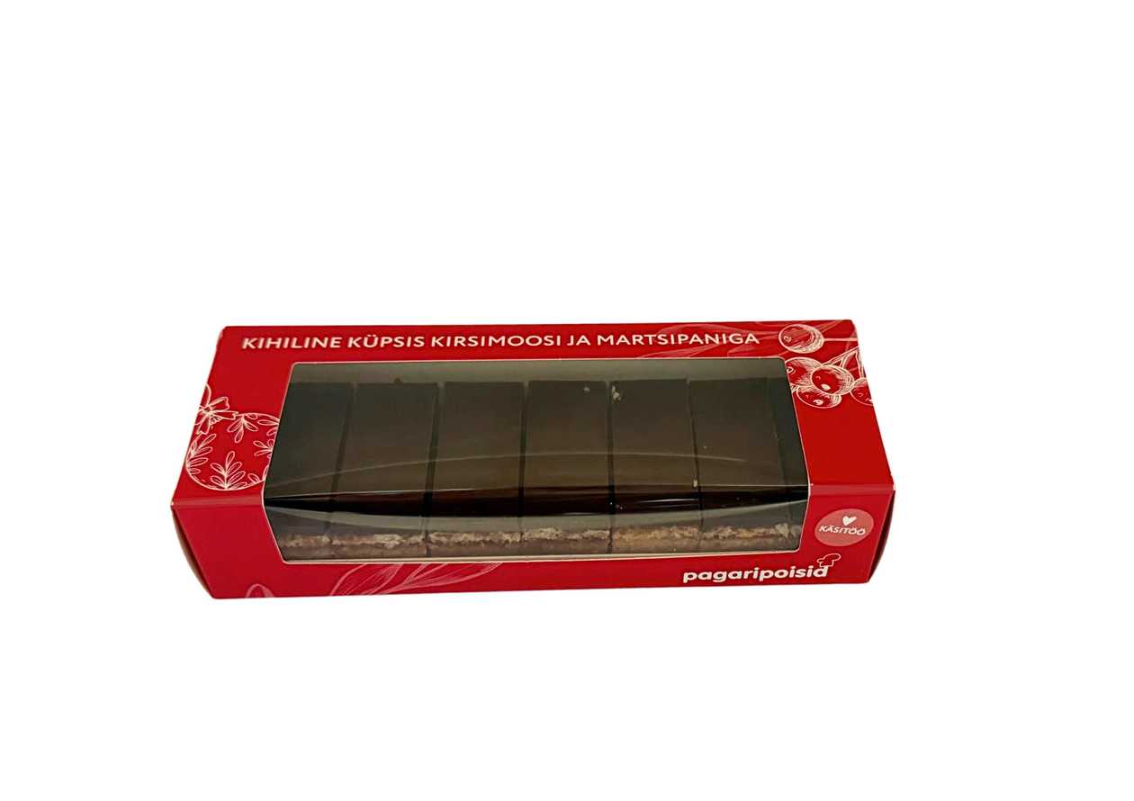 Kihiline küpsis kirsimoosi ja martsipaniga